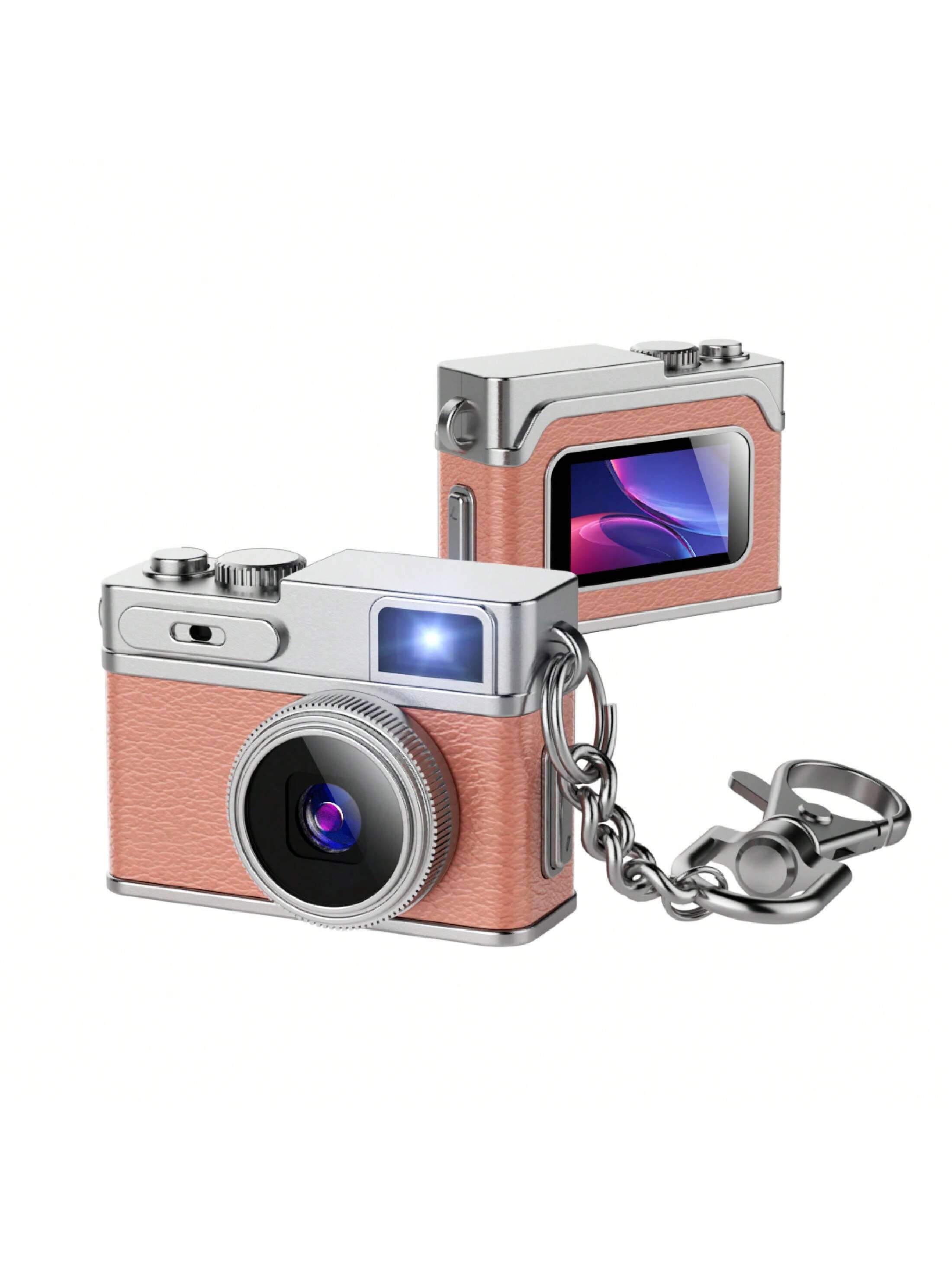 Mini Camera for Vlogging, Travel & Everyday Carry, 1080P Portable Thumb Necklace Camera with 0.96" IPS Screen, 130° Wide Angle, Type-C Shoot While Charging, Wearable Camera