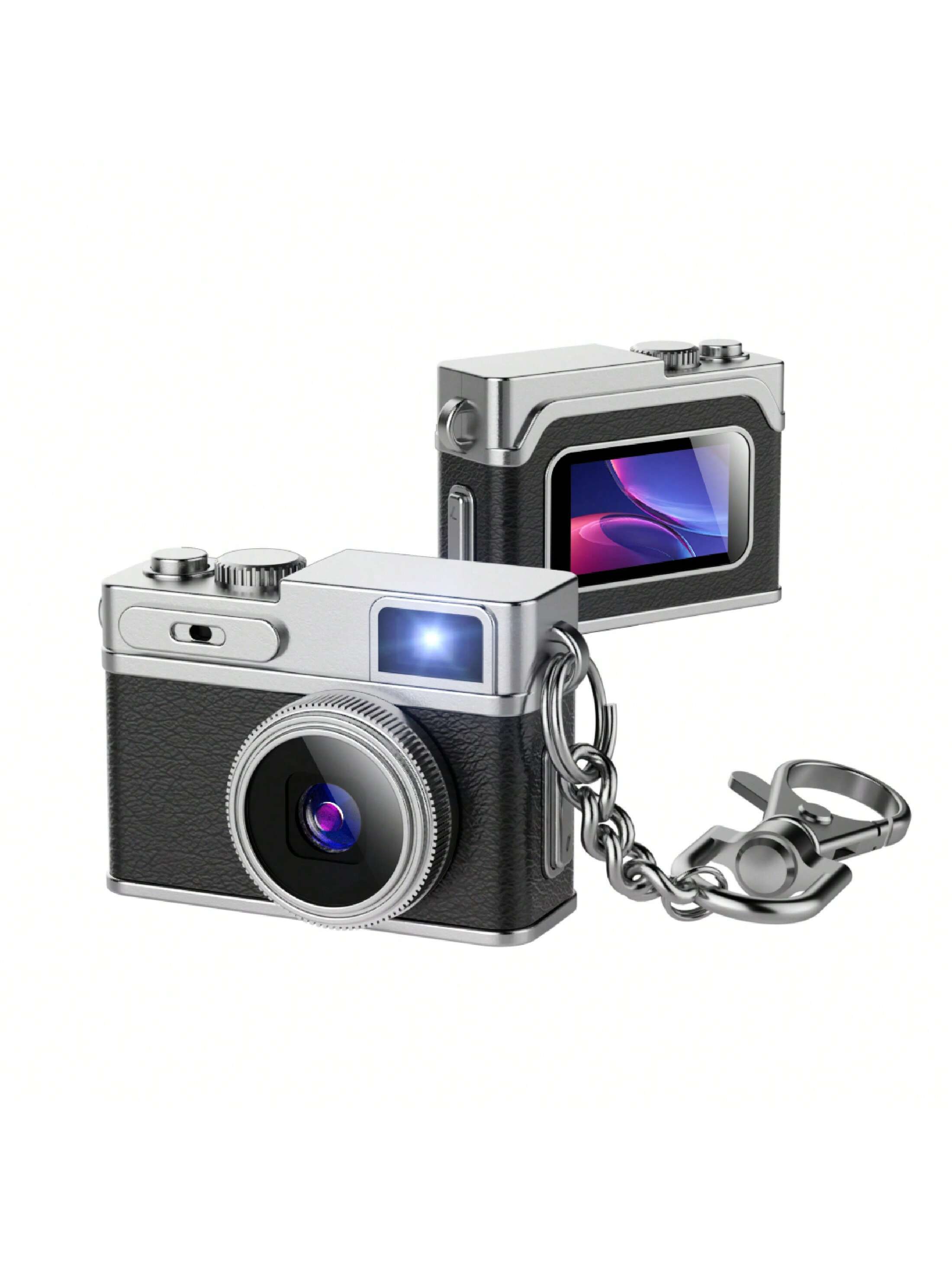 Mini Camera for Vlogging, Travel & Everyday Carry, 1080P Portable Thumb Necklace Camera with 0.96" IPS Screen, 130° Wide Angle, Type-C Shoot While Charging, Wearable Camera