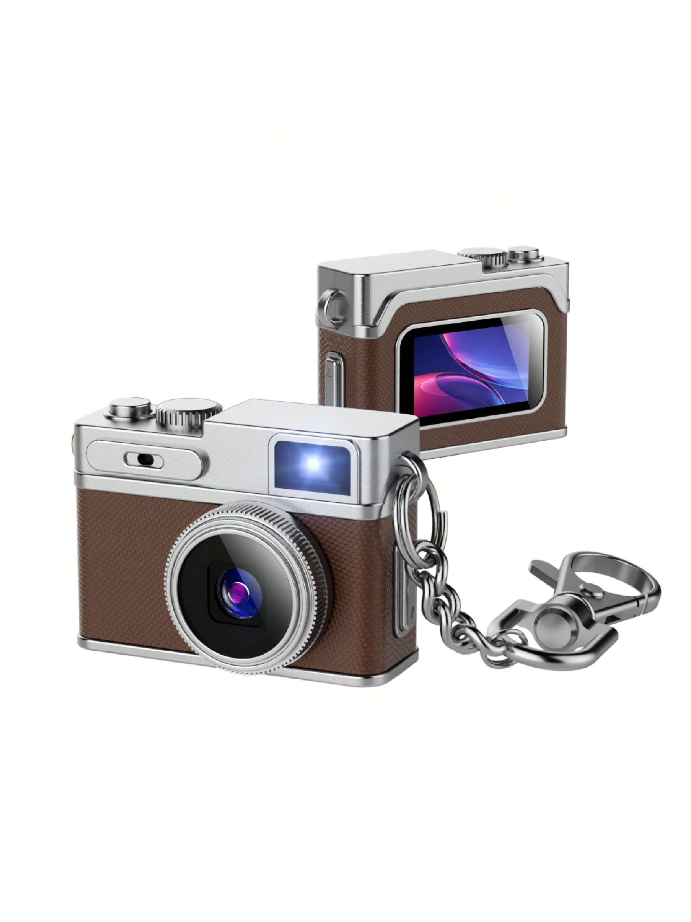 Mini Camera for Vlogging, Travel & Everyday Carry, 1080P Portable Thumb Necklace Camera with 0.96" IPS Screen, 130° Wide Angle, Type-C Shoot While Charging, Wearable Camera