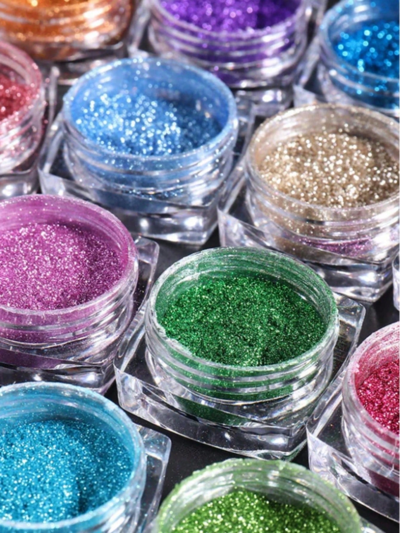 23 Colors Nail Powder Set, Magic White Pearl & Metallic Mirror Effect, Gold & Silver Holographic Glitter Pigment Powder, Rubbing Nail Art Decor for Manicure Accessories