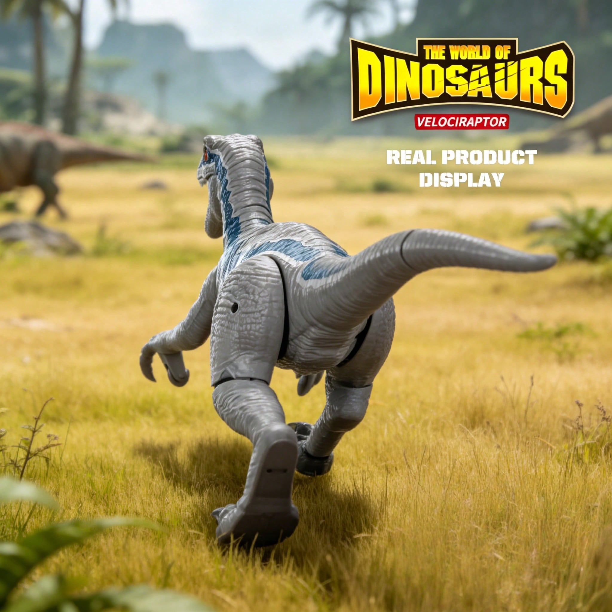2.4GHz Remote Control Dinosaur Toy with Realistic Walking, Roaring, LED Lights, Laser Tracking & Spray, Interactive Electric Dinosaur with Demo Mode, Jurassic Christmas Gift for Kids Ages 3+