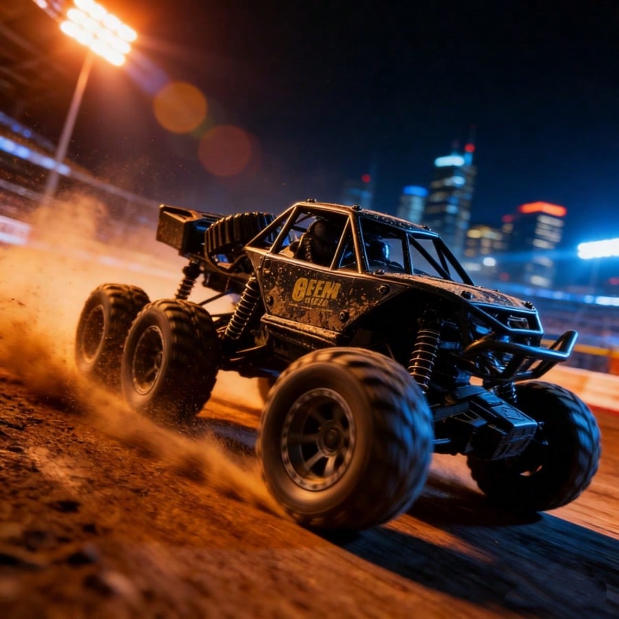 Children's Day Best Gift, 1/12 Scale 6WD RC Rock Crawler Truck - 28cm Super Large Alloy Remote Control Car, All-Terrain Climbing Bigfoot, 2.4G Electric Hobby Toy for Kids & Adults