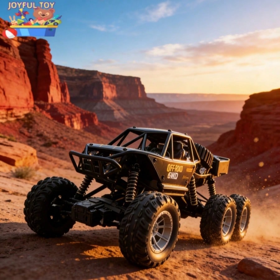 Children's Day Best Gift, 1/12 Scale 6WD RC Rock Crawler Truck - 28cm Super Large Alloy Remote Control Car, All-Terrain Climbing Bigfoot, 2.4G Electric Hobby Toy for Kids & Adults