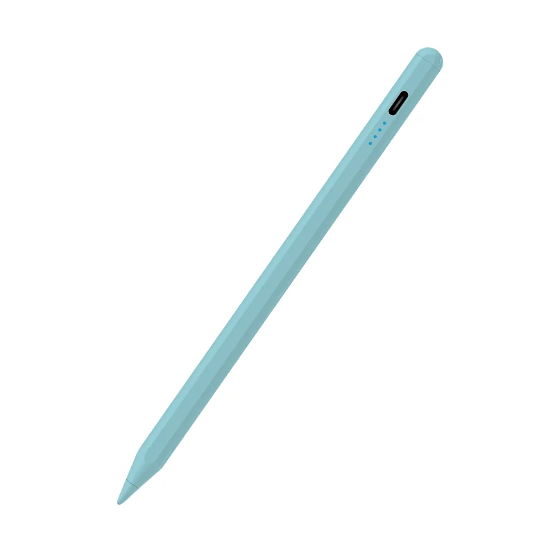 Stylus Pen for iPad 2018-2026 with Magnetic Attachment, USB-C Rechargeable Digital Pencil, 120mAh Battery, 8H Working Time, 3 Replacement Tips, White