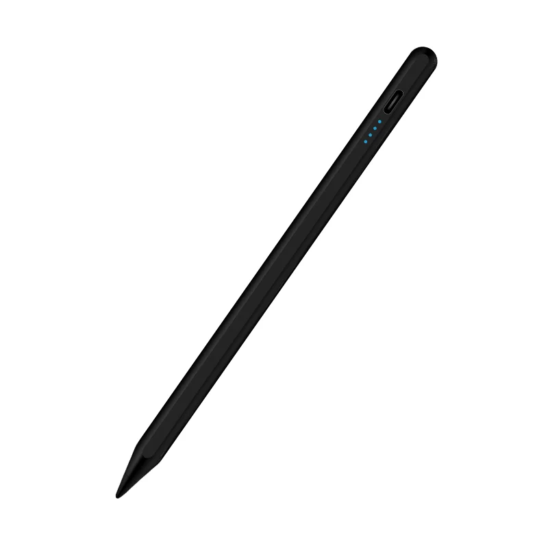 Stylus Pen for iPad 2018-2026 with Magnetic Attachment, USB-C Rechargeable Digital Pencil, 120mAh Battery, 8H Working Time, 3 Replacement Tips, White
