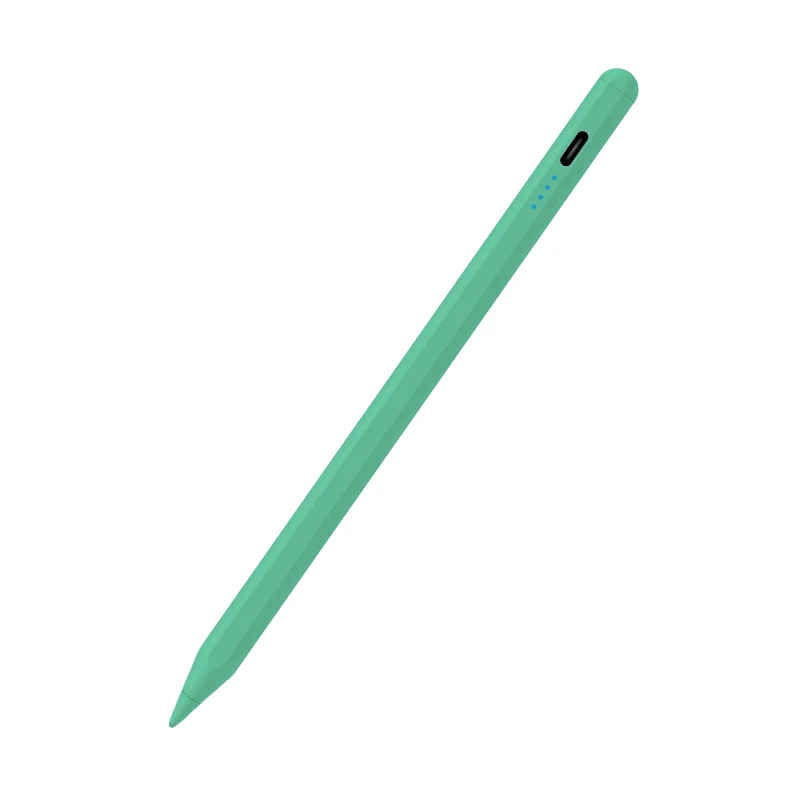 Stylus Pen for iPad 2018-2026 with Magnetic Attachment, USB-C Rechargeable Digital Pencil, 120mAh Battery, 8H Working Time, 3 Replacement Tips, White