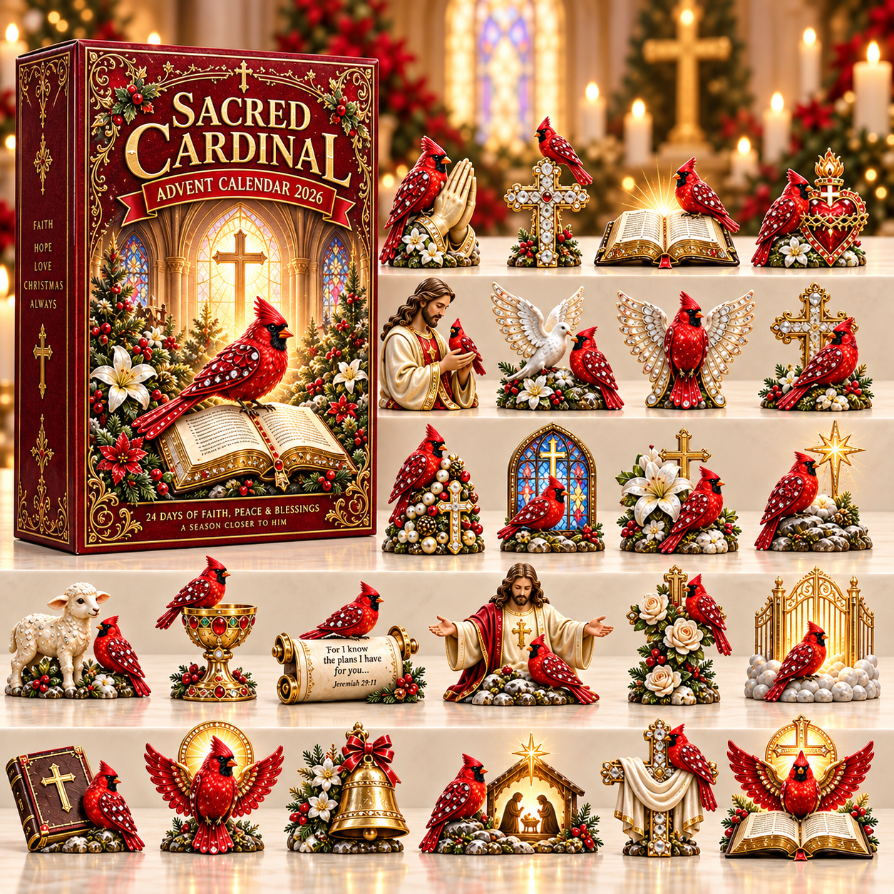🔥Sacred Cardinal Advent Calendar