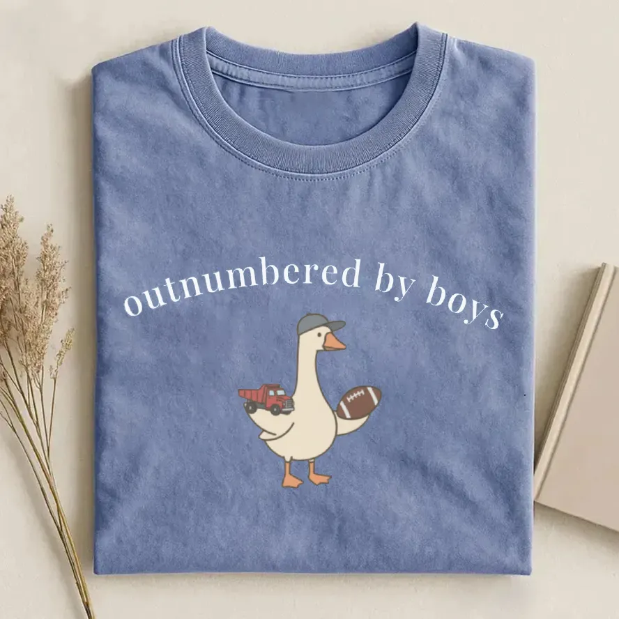 Funny Boy Mom Goose T-shirt