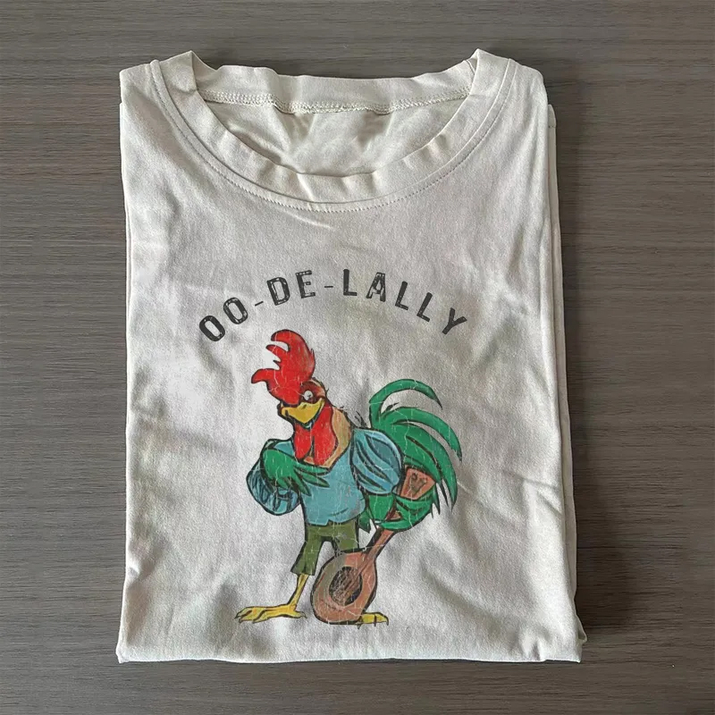 Retro Oo-de-lally Singing Rooster T-Shirt