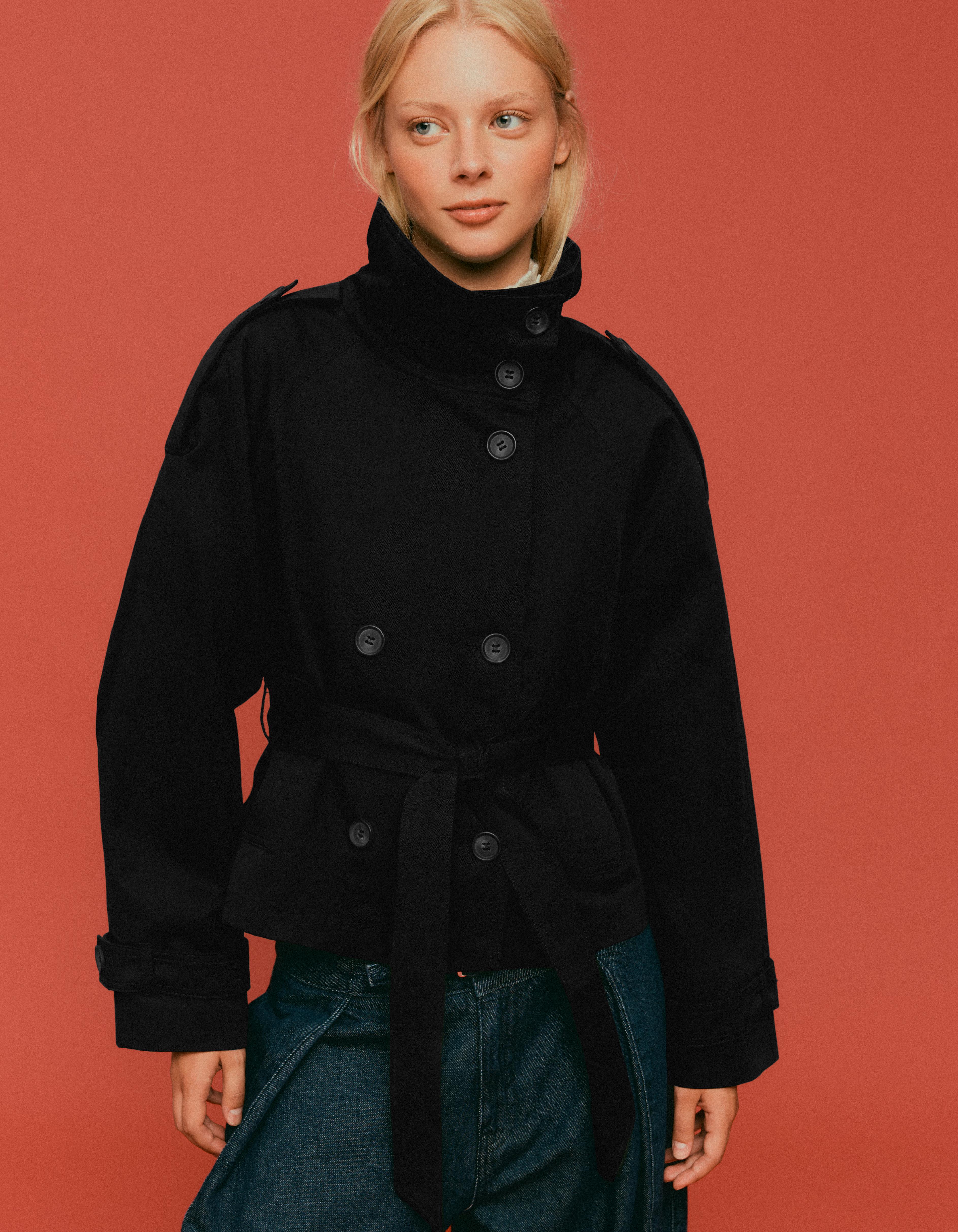 FUNNEL NECKTRENCH JACKET
