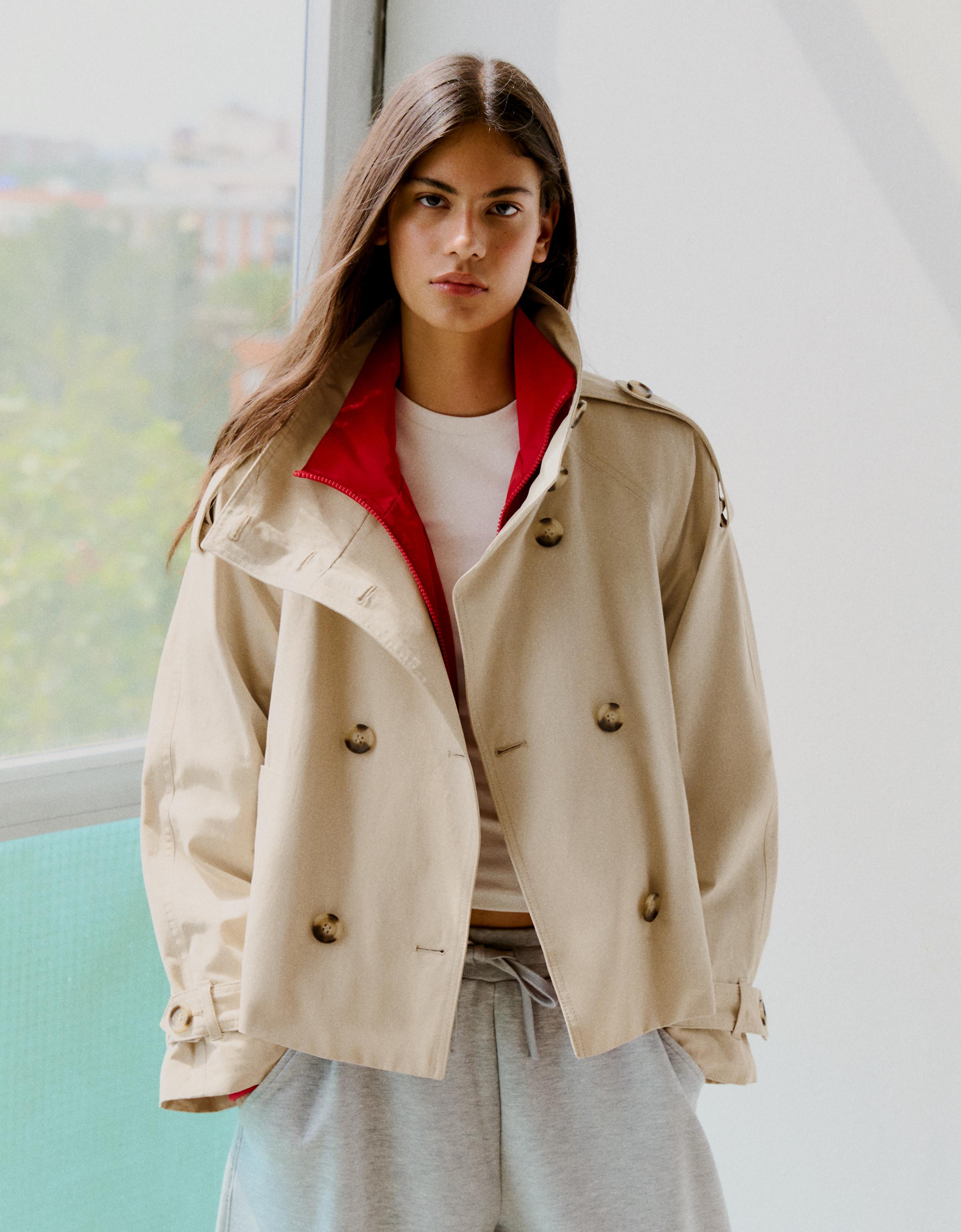 FUNNEL NECKTRENCH JACKET