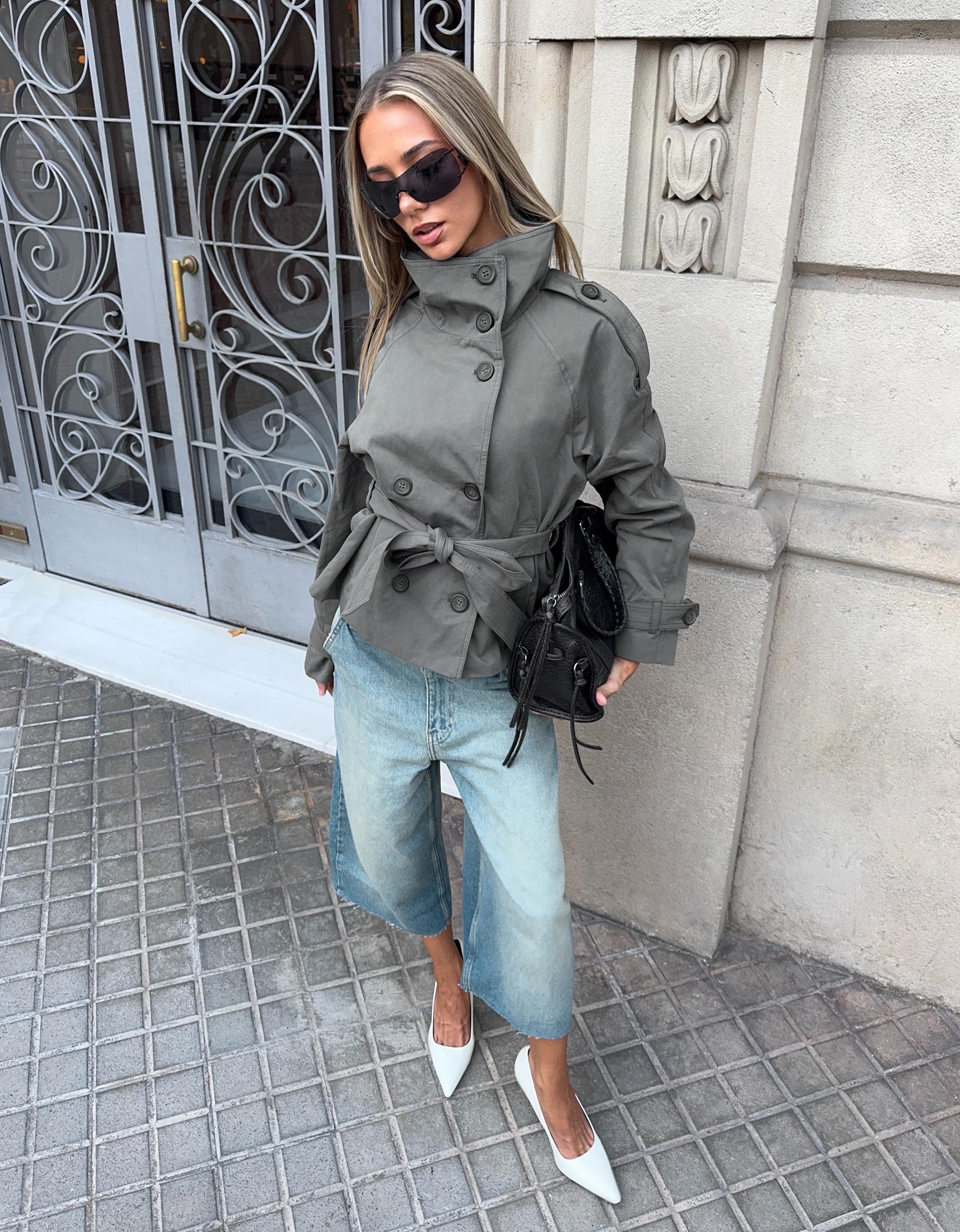 FUNNEL NECKTRENCH JACKET