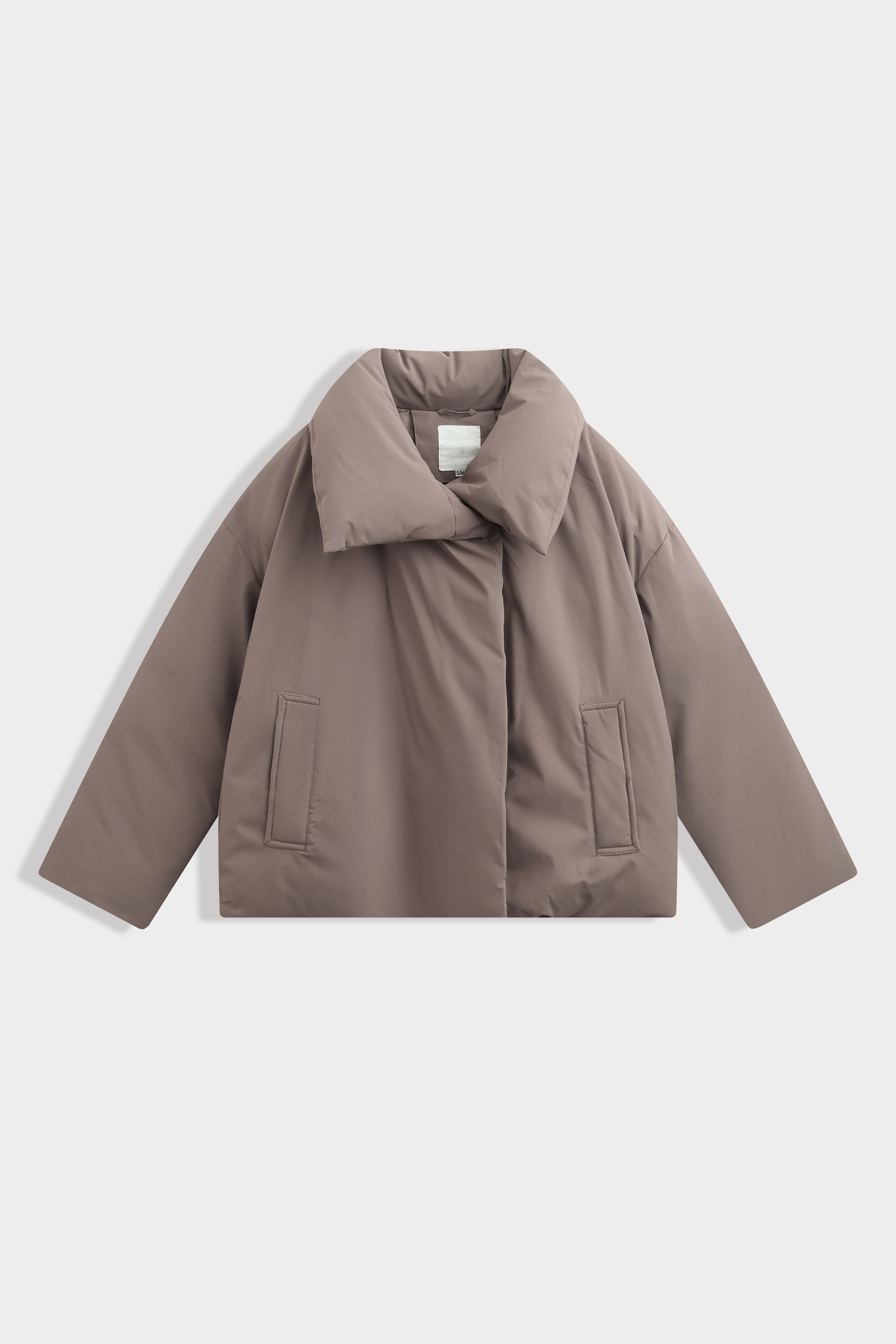 Puffer Choco down coat with a fluffy, voluminous design
