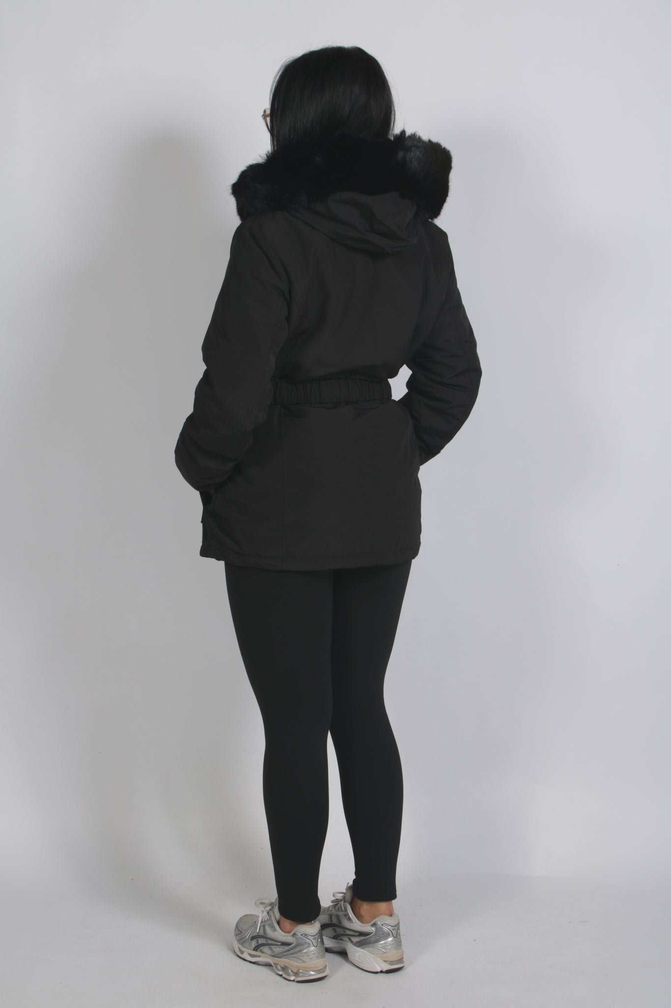 Puffer Choco down coat with a fluffy, voluminous design