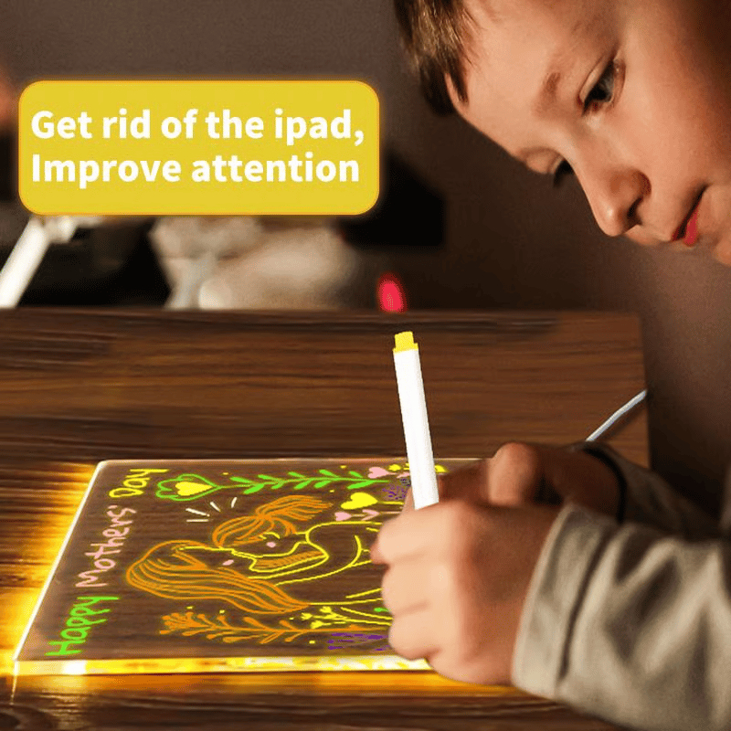 🔥🎨Hot Sale 49% OFF - ✨ Dive Into a World of Color! This 7-Color LED Board Unleashes Creativity