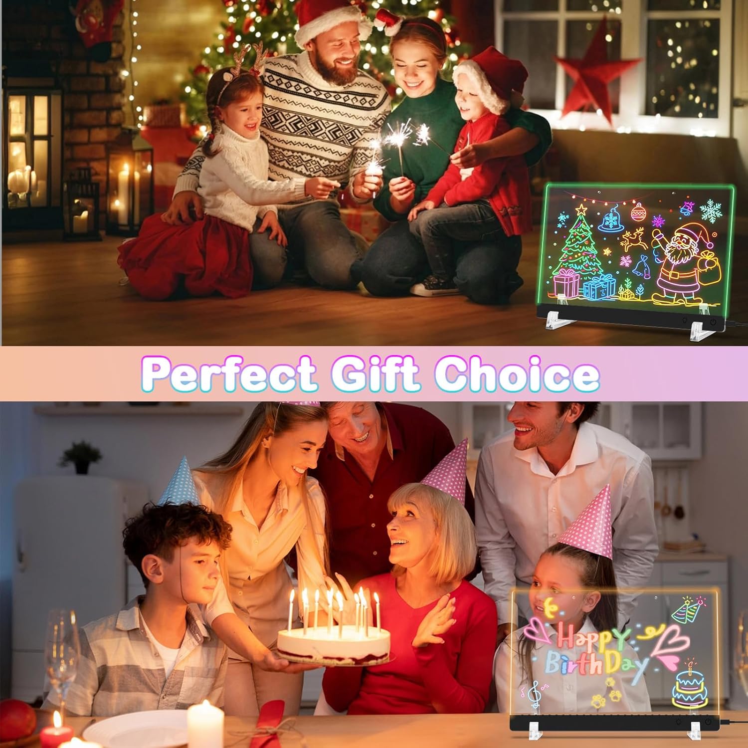 🔥🎨Hot Sale 49% OFF - ✨ Dive Into a World of Color! This 7-Color LED Board Unleashes Creativity