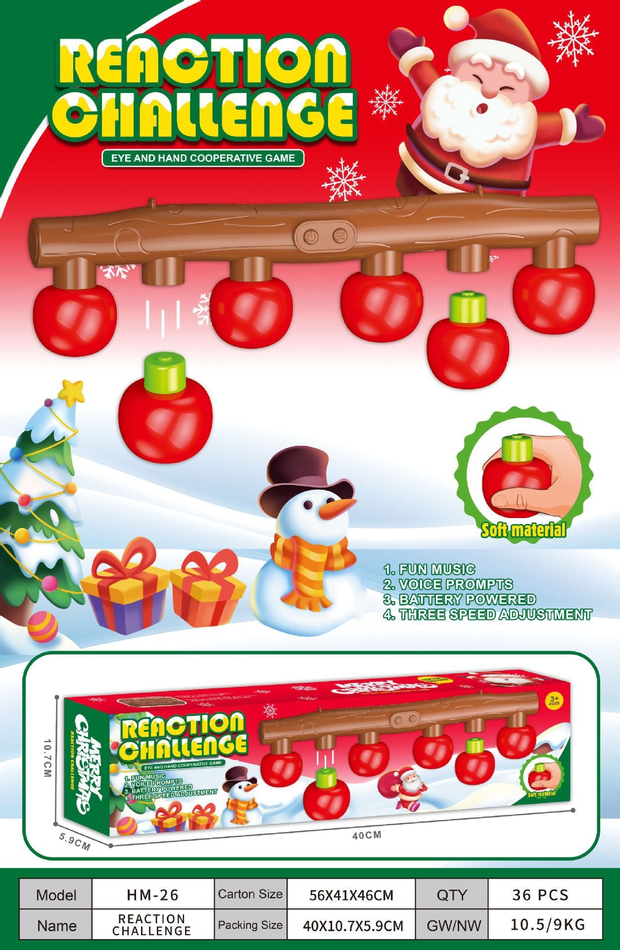 ⏰Christmas Pre Sale!!🎁✨Reflective Drop Stick Challenge Game Set