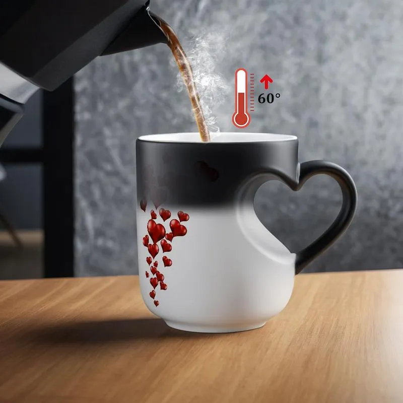 Pouring hot coffee