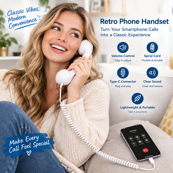 💝BEST SALE!!!-Ready for Christmas!🎄📞Vintage Retro Telephone Handset✨🎅The most unique Christmas gift!🎄