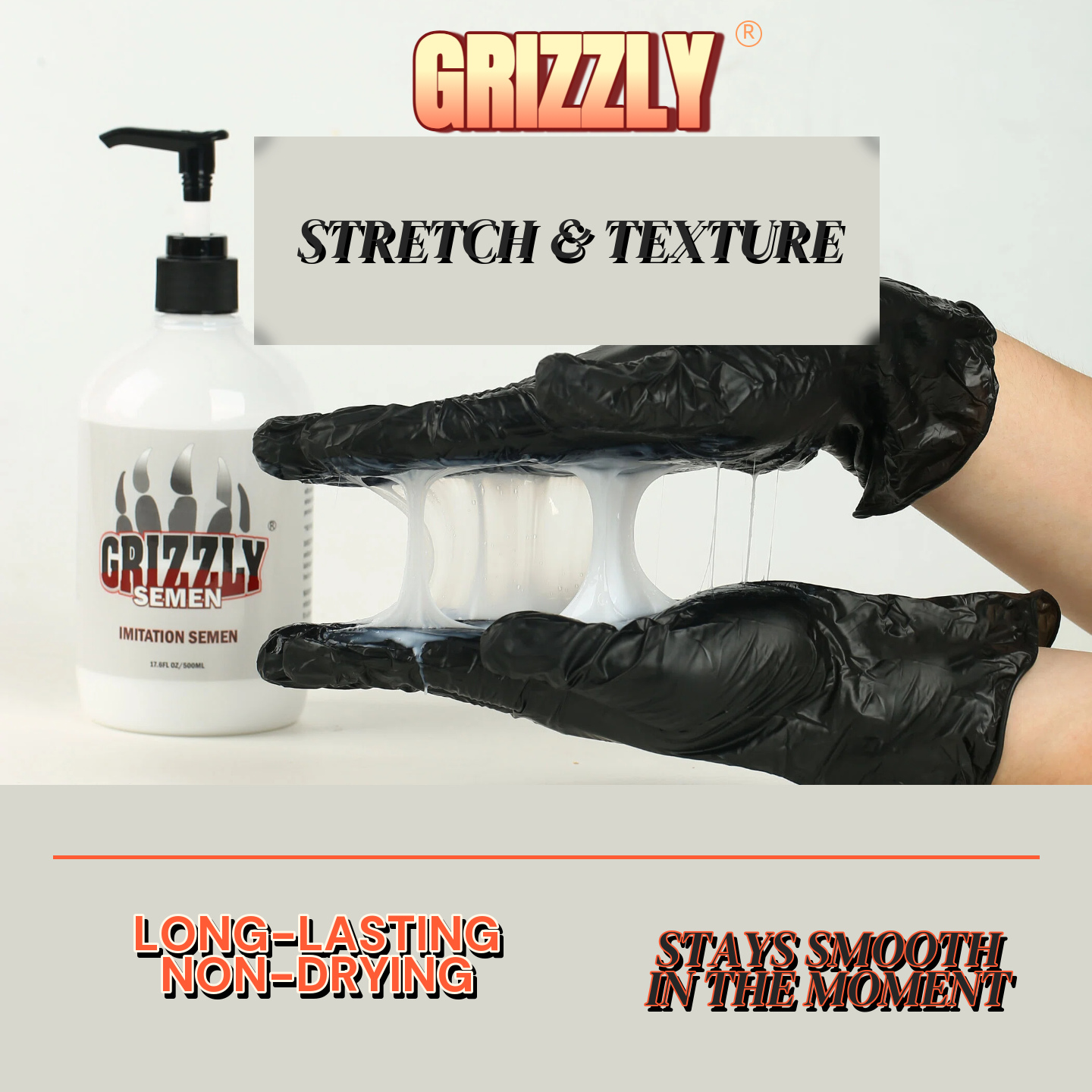 Premium Realistic Imitation Semen Lubricant – Creamy Long-Stretch Texture, Long-Lasting Glide & Easy Cleanup, 500 ml Pump Bottle