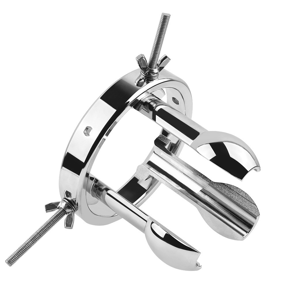 Adjustable Stainless Steel Anal Dilator – Heavy-Duty Screw-Control Expander Plug