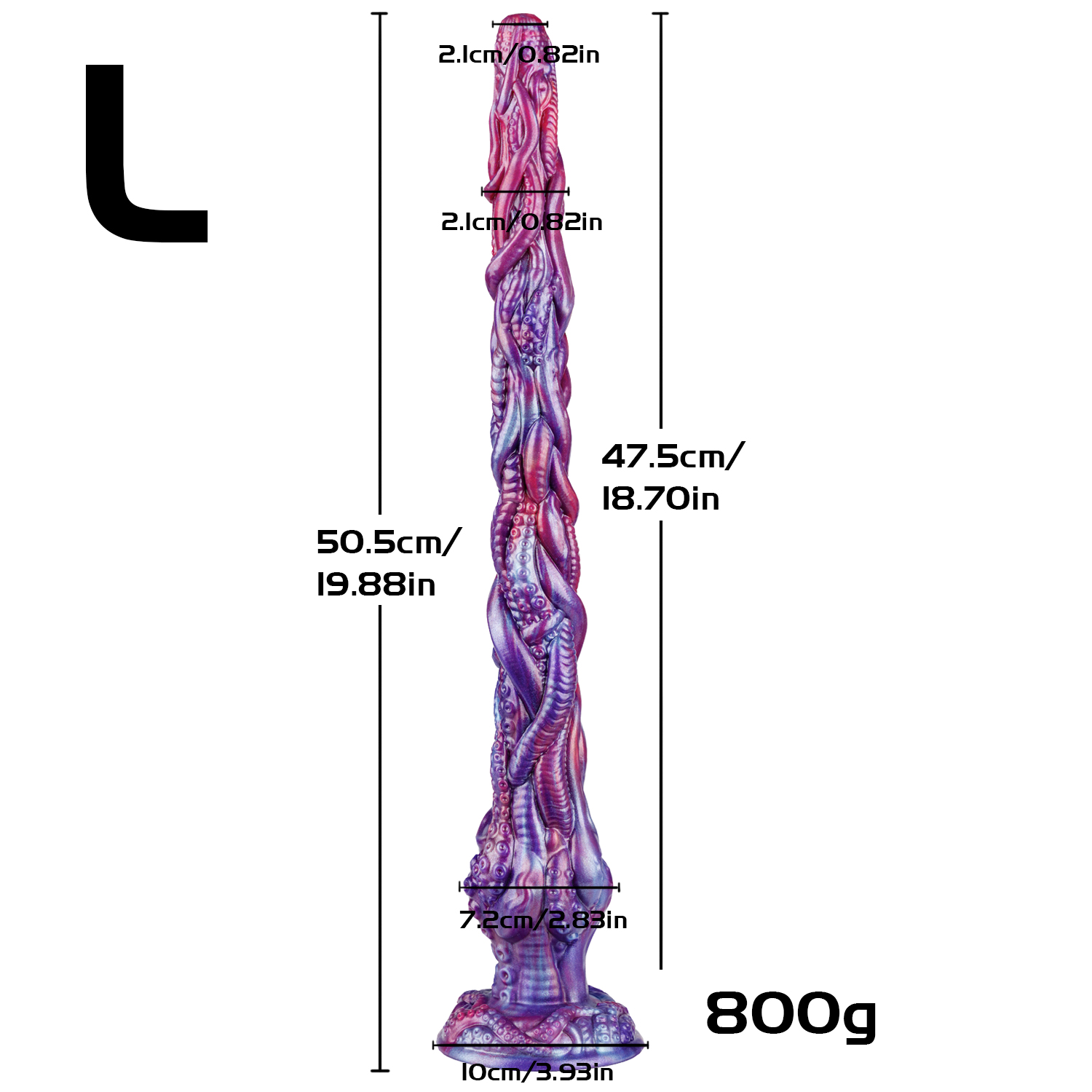 [Brand] Endoscope Camera Dildo – Fantasy Tentacle Silicone Anal Plug with HD Live Video, App-Connected Vaginal Viewer, Suction Cup G-Spot Massager for Women, Men & Couples