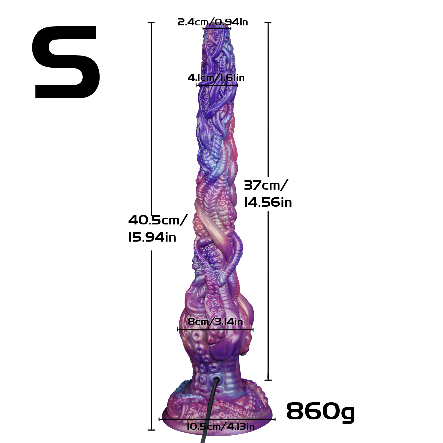 [Brand] Endoscope Camera Dildo – Fantasy Tentacle Silicone Anal Plug with HD Live Video, App-Connected Vaginal Viewer, Suction Cup G-Spot Massager for Women, Men & Couples