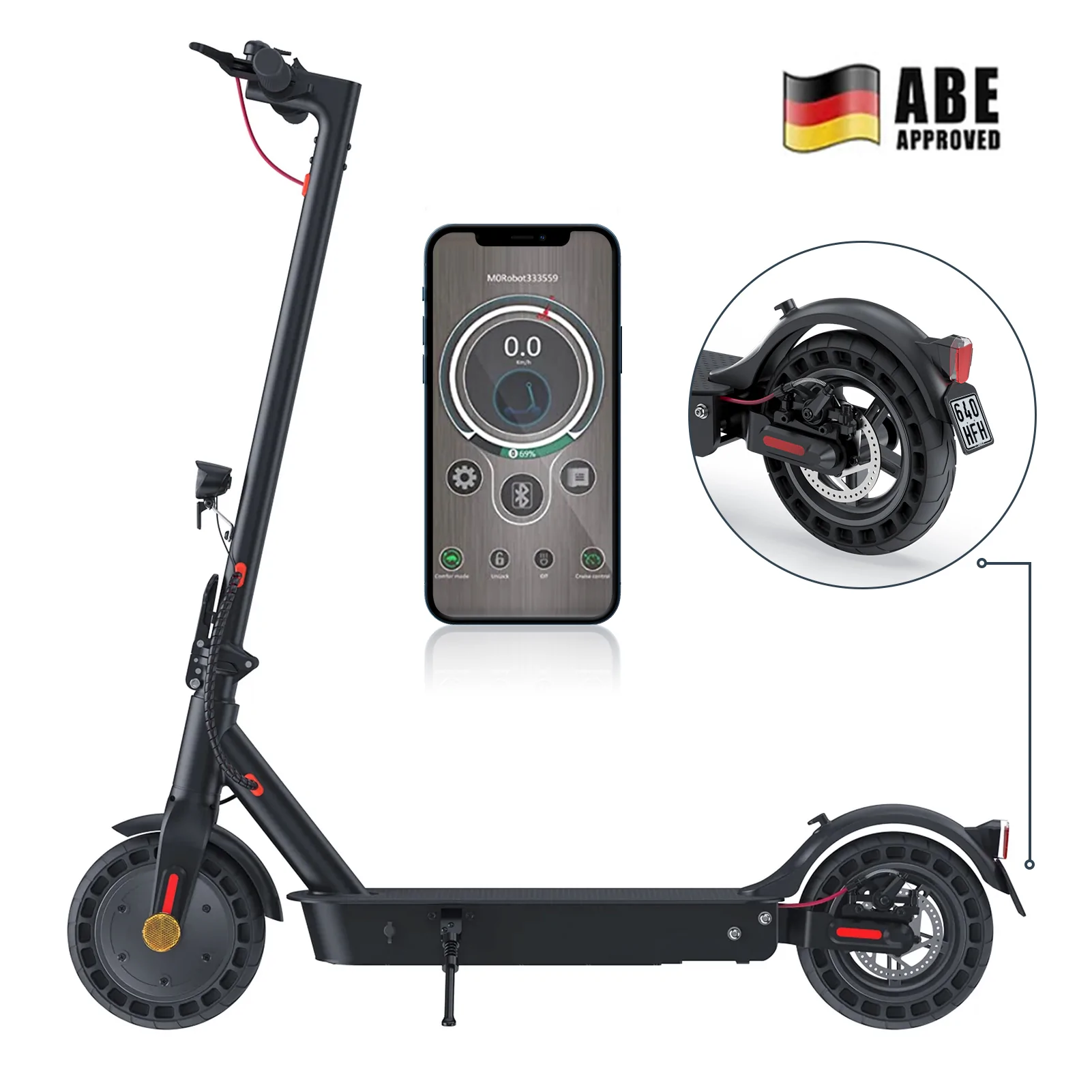 E9 E-Scooter mit Straßenzulassung (ABE)