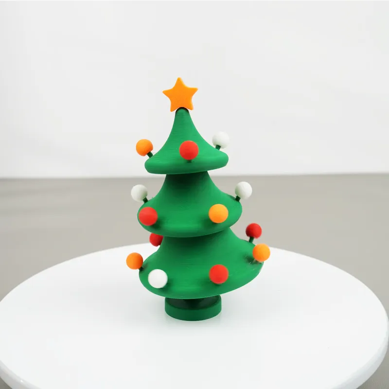 3D Printed Dancing Christmas Tree Decompression Toy: Festive Fun & Stress Relief in One!