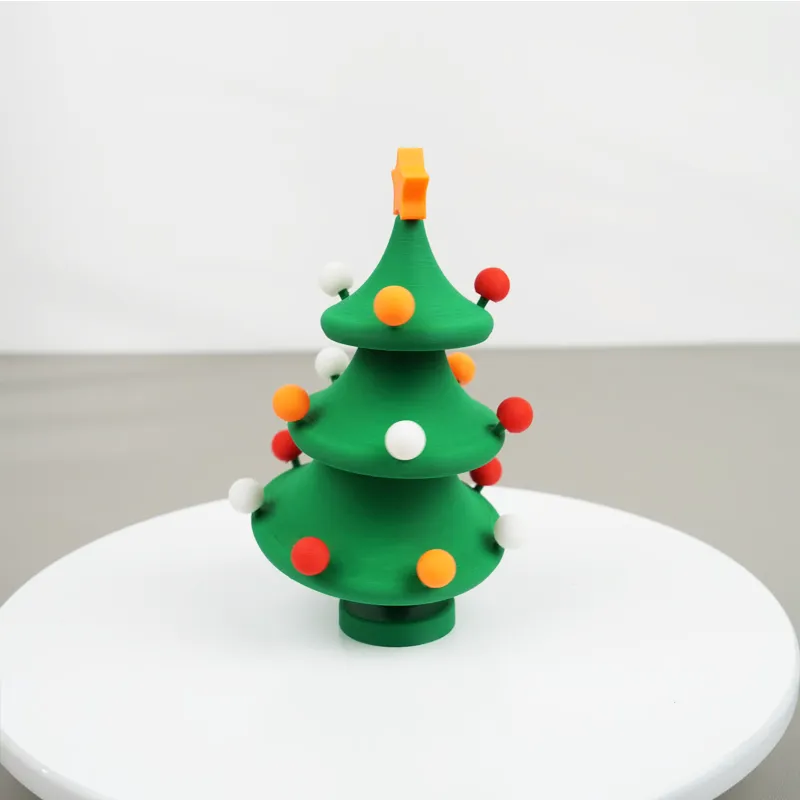 3D Printed Dancing Christmas Tree Decompression Toy: Festive Fun & Stress Relief in One!