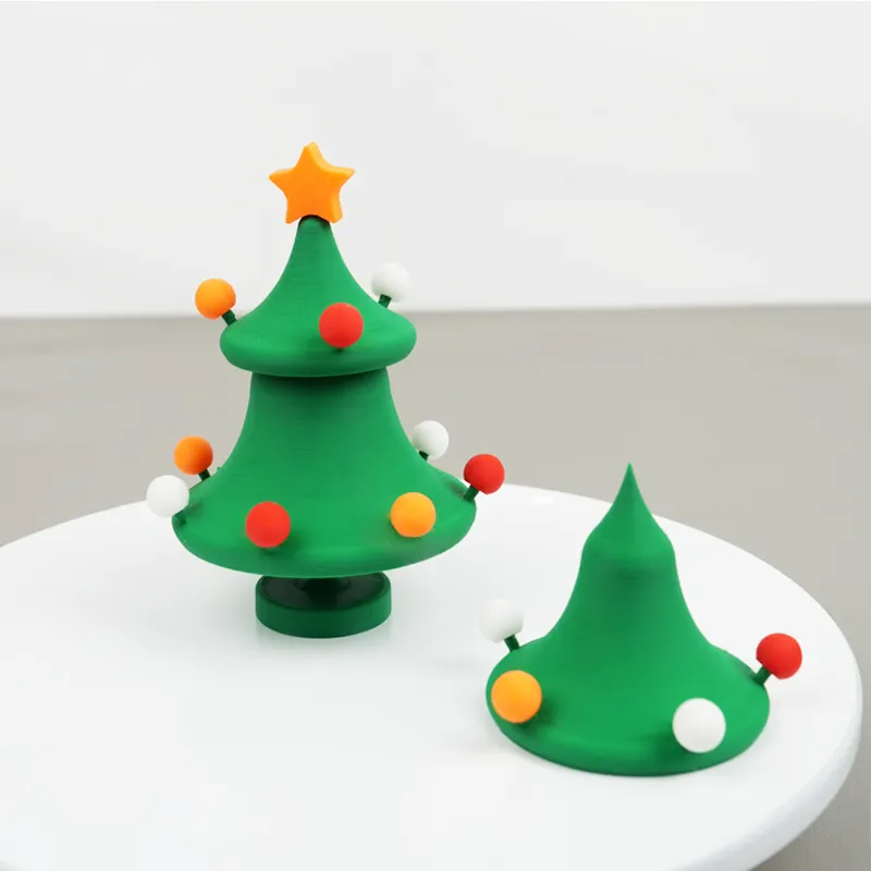 3D Printed Dancing Christmas Tree Decompression Toy: Festive Fun & Stress Relief in One!