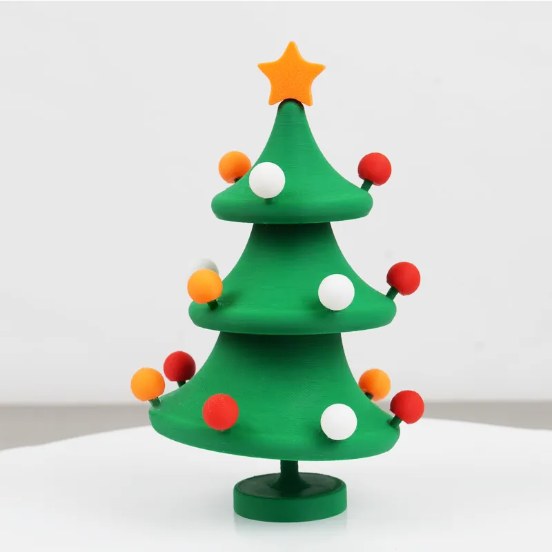 3D Printed Dancing Christmas Tree Decompression Toy: Festive Fun & Stress Relief in One!