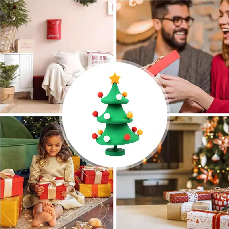 3D Printed Dancing Christmas Tree Decompression Toy: Festive Fun & Stress Relief in One!