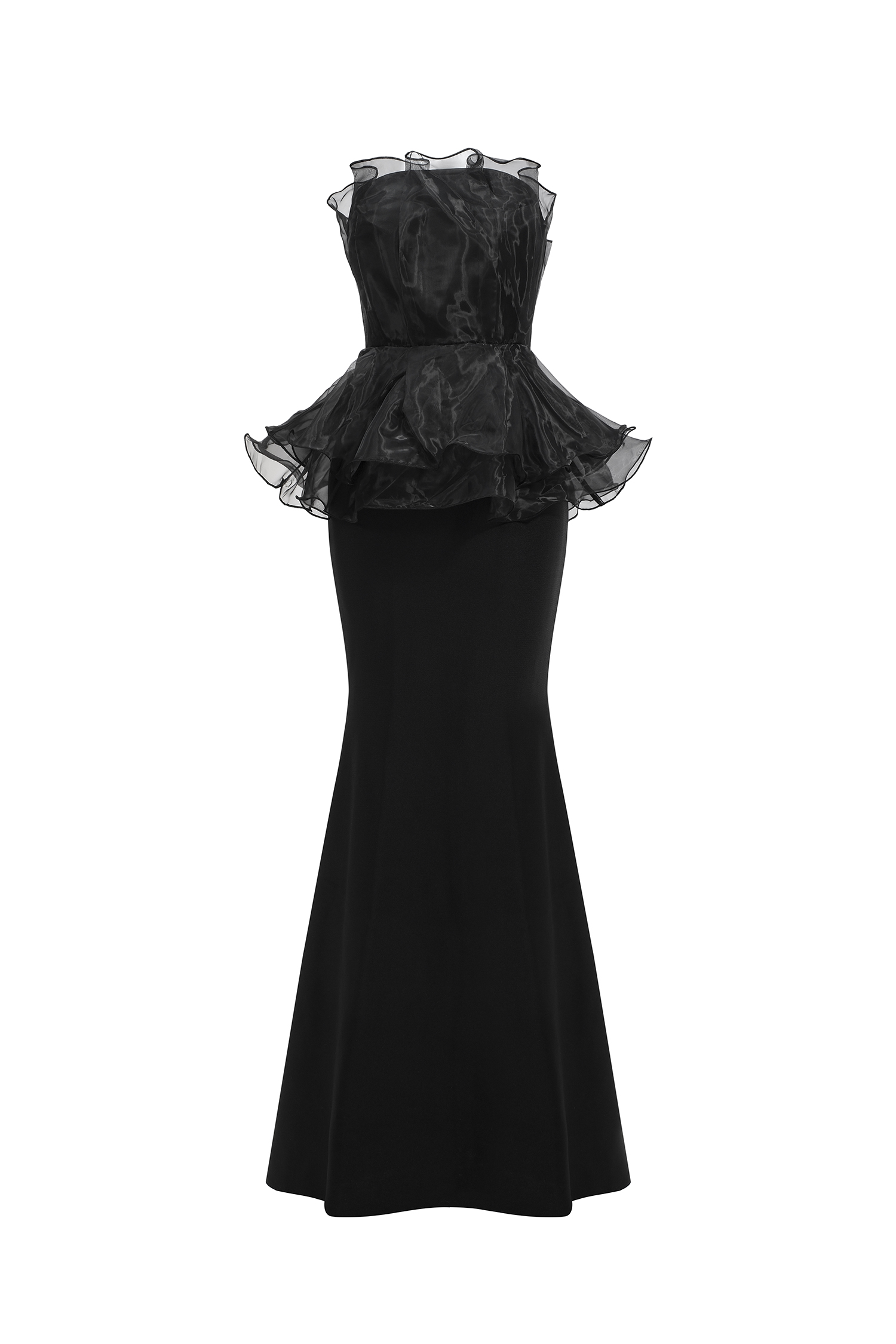 Oria Sleeveless Fishtail Bandage Maxi Dress