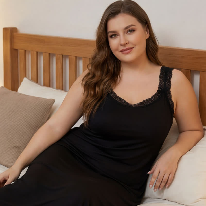 Lace Trim Nightgown Loungewear - image 5
