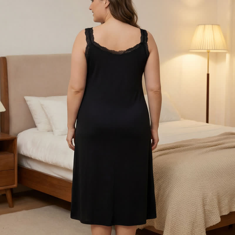 Lace Trim Nightgown Loungewear - image 7