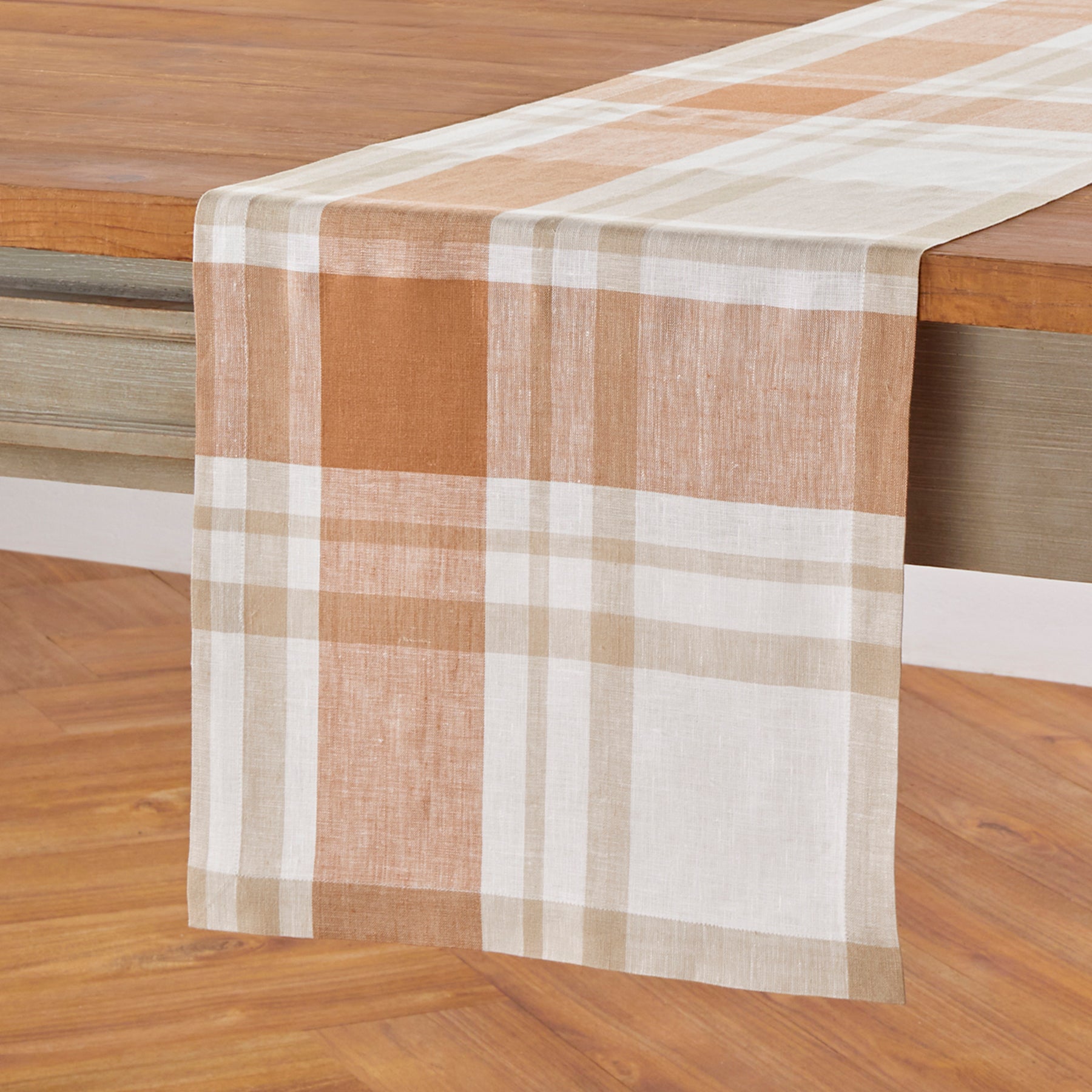 Fall Harvest Plaid Table Runner