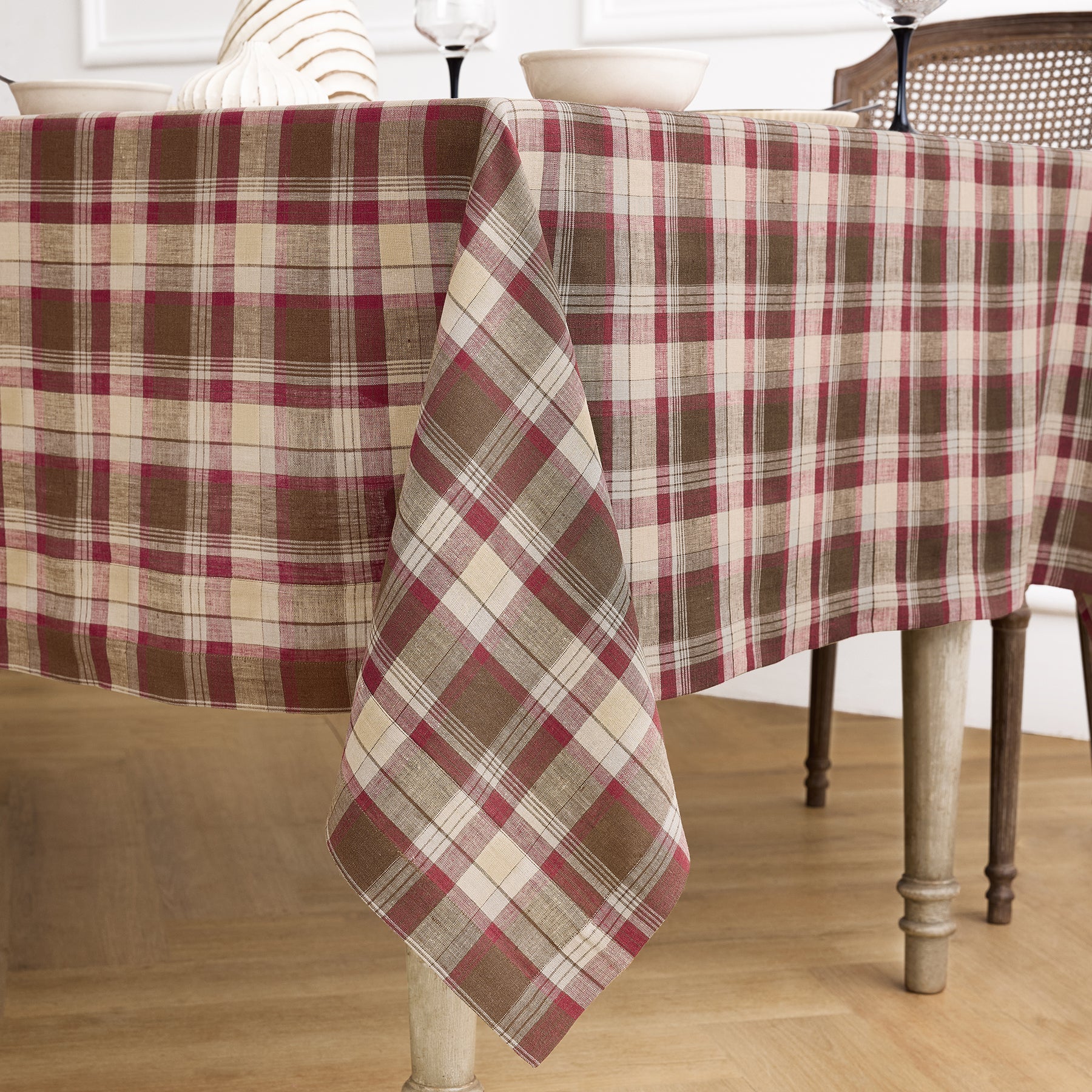 Rustic Plaid Tablecloth