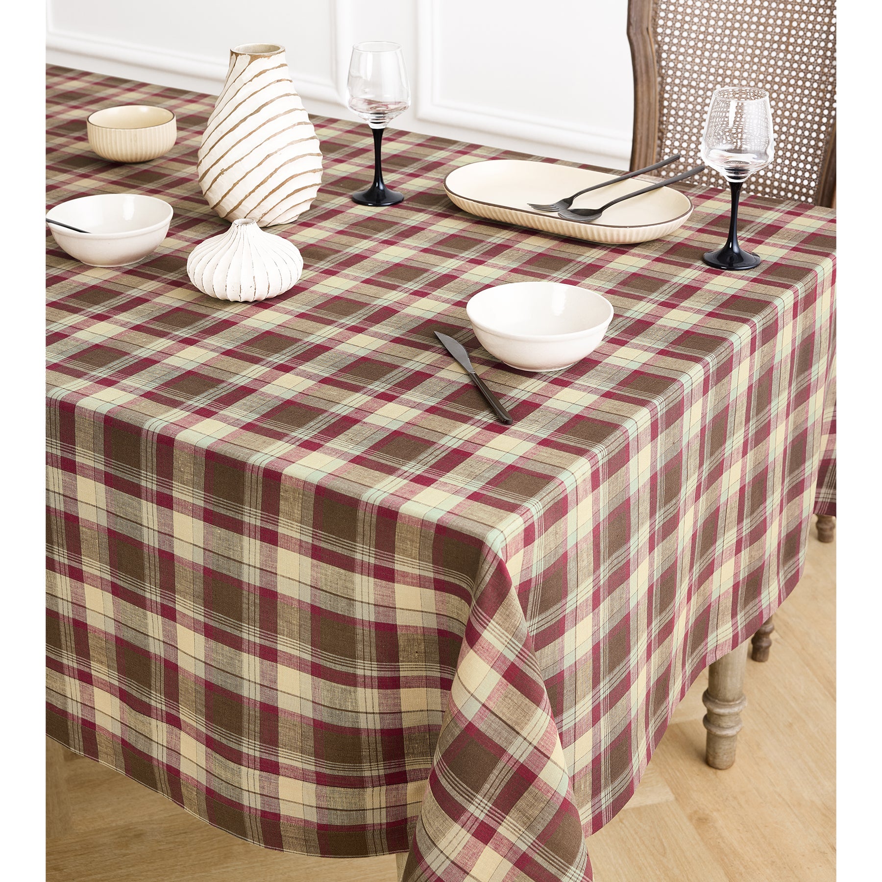 Rustic Plaid Tablecloth