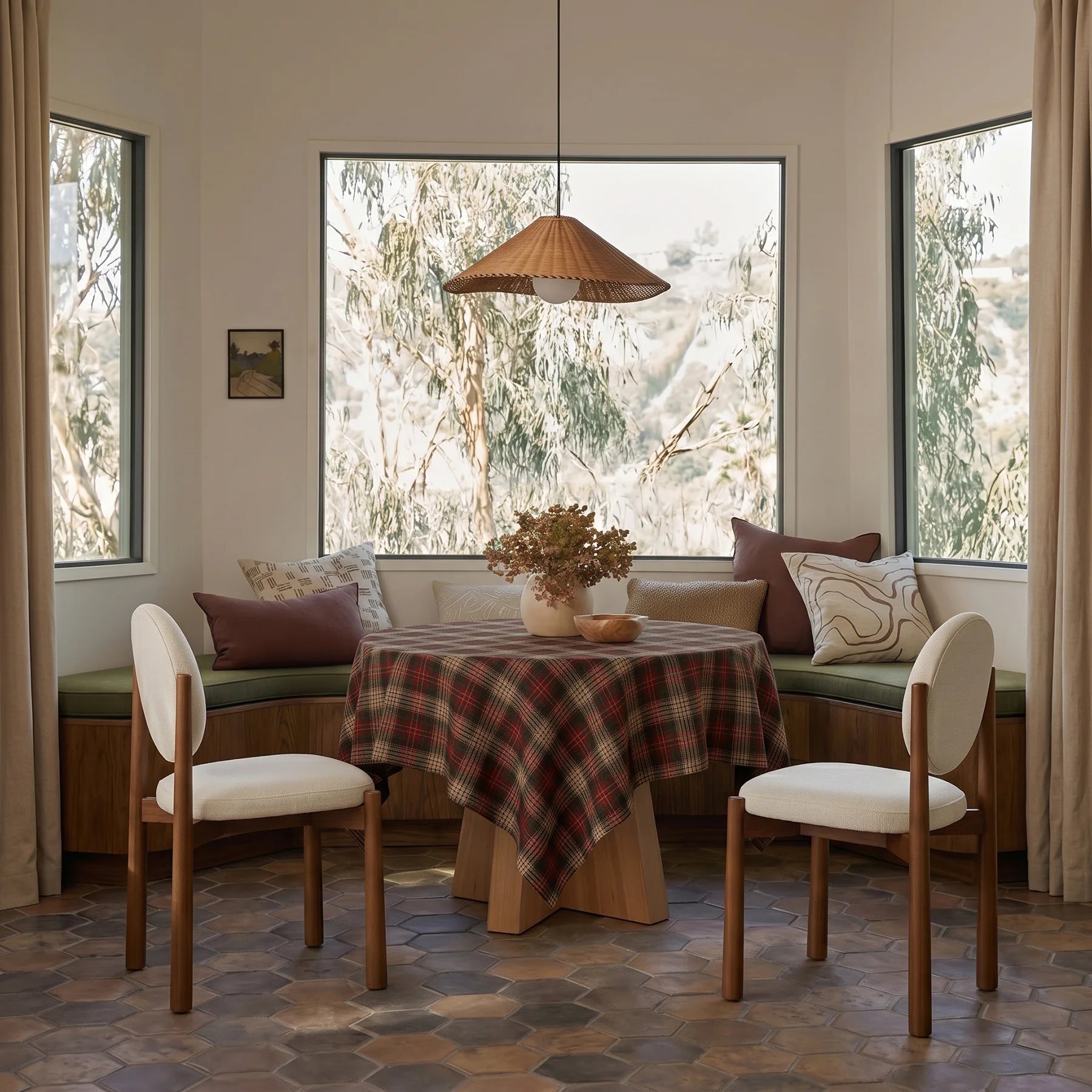 Plaid Table Throw