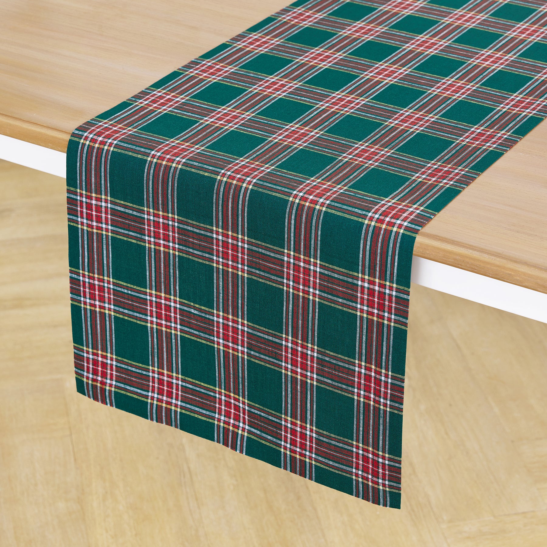 Green Tartan Plaid Table Runner