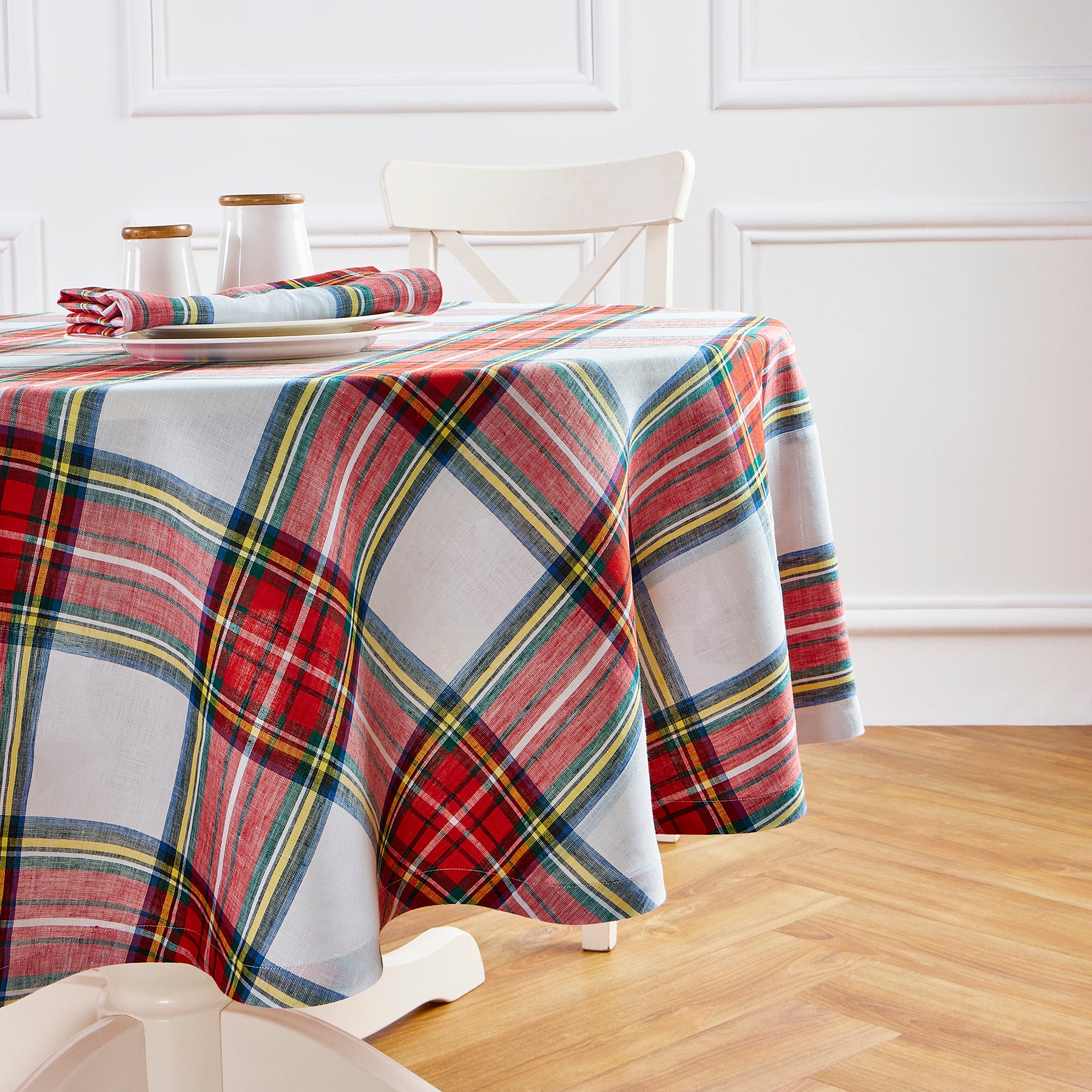 Plaid Round Tablecloth