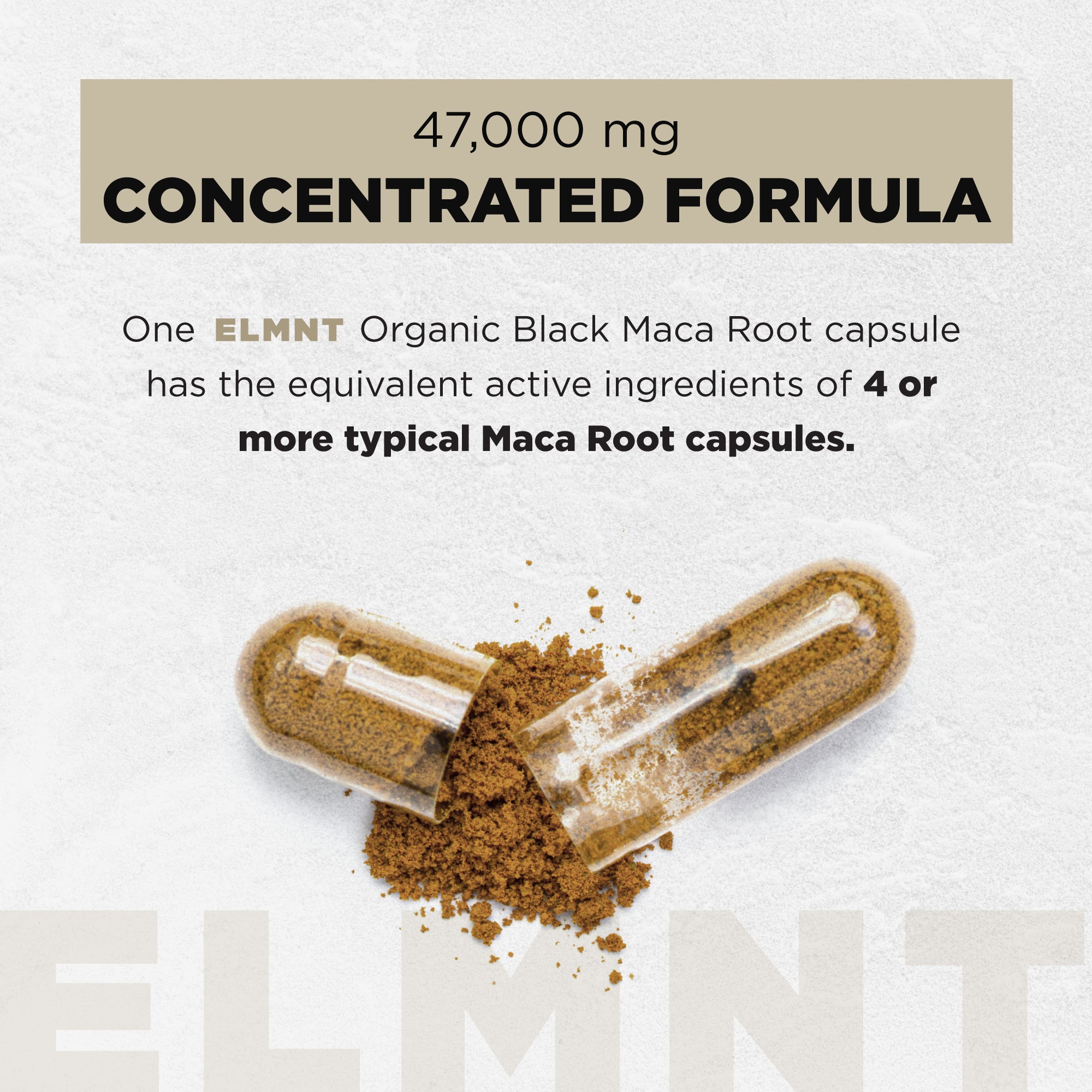 40x Strength Organic Black Maca Root w. Ashwagandha - #1 Highest Potency Black Maca Root Capsules for Men Supplement 40:1 Extract