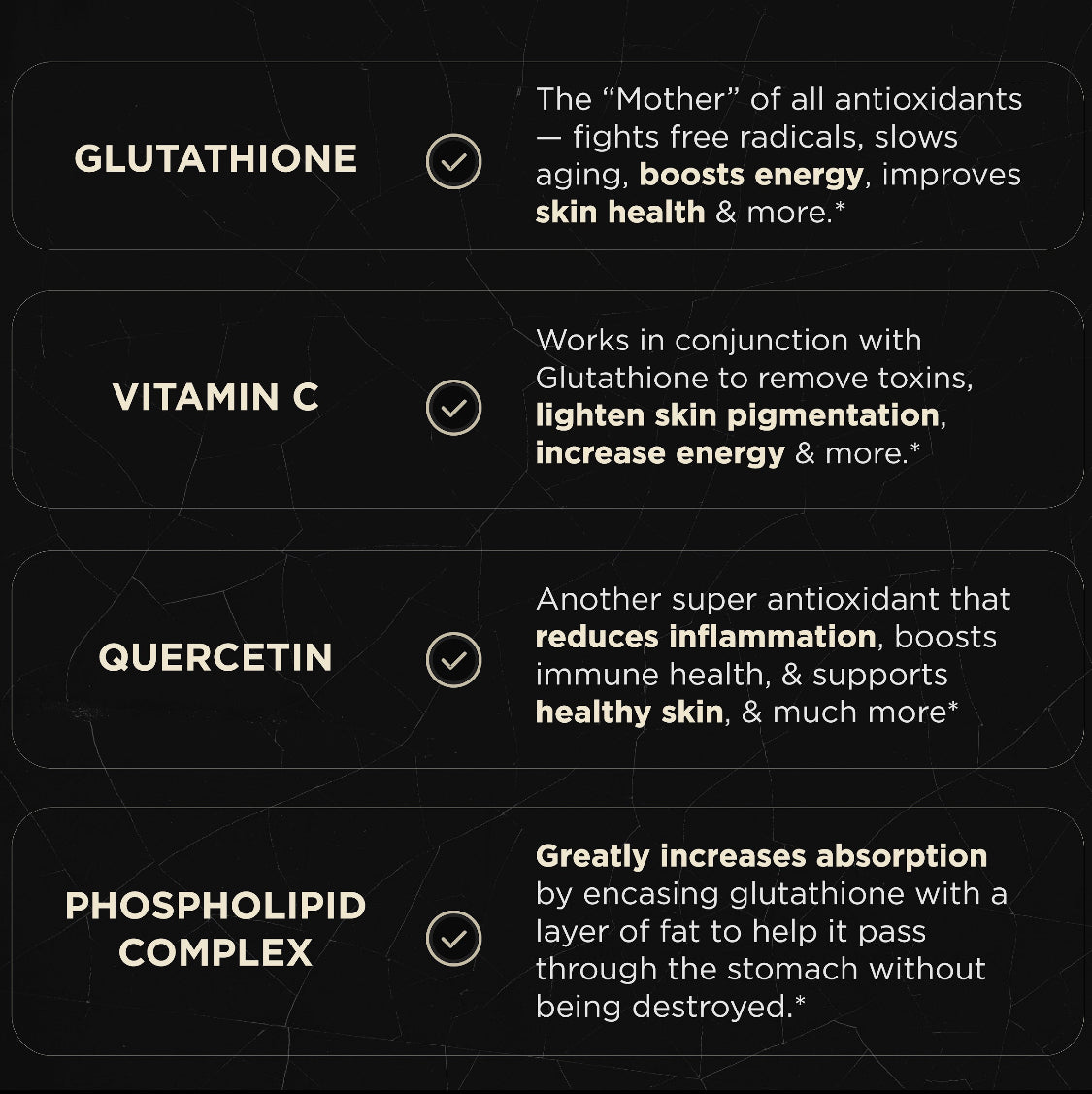 2150mg Super Liposomal Glutathione Supplement w. Vitamin C, Quercetin & Pure L Glutathione 2000mg