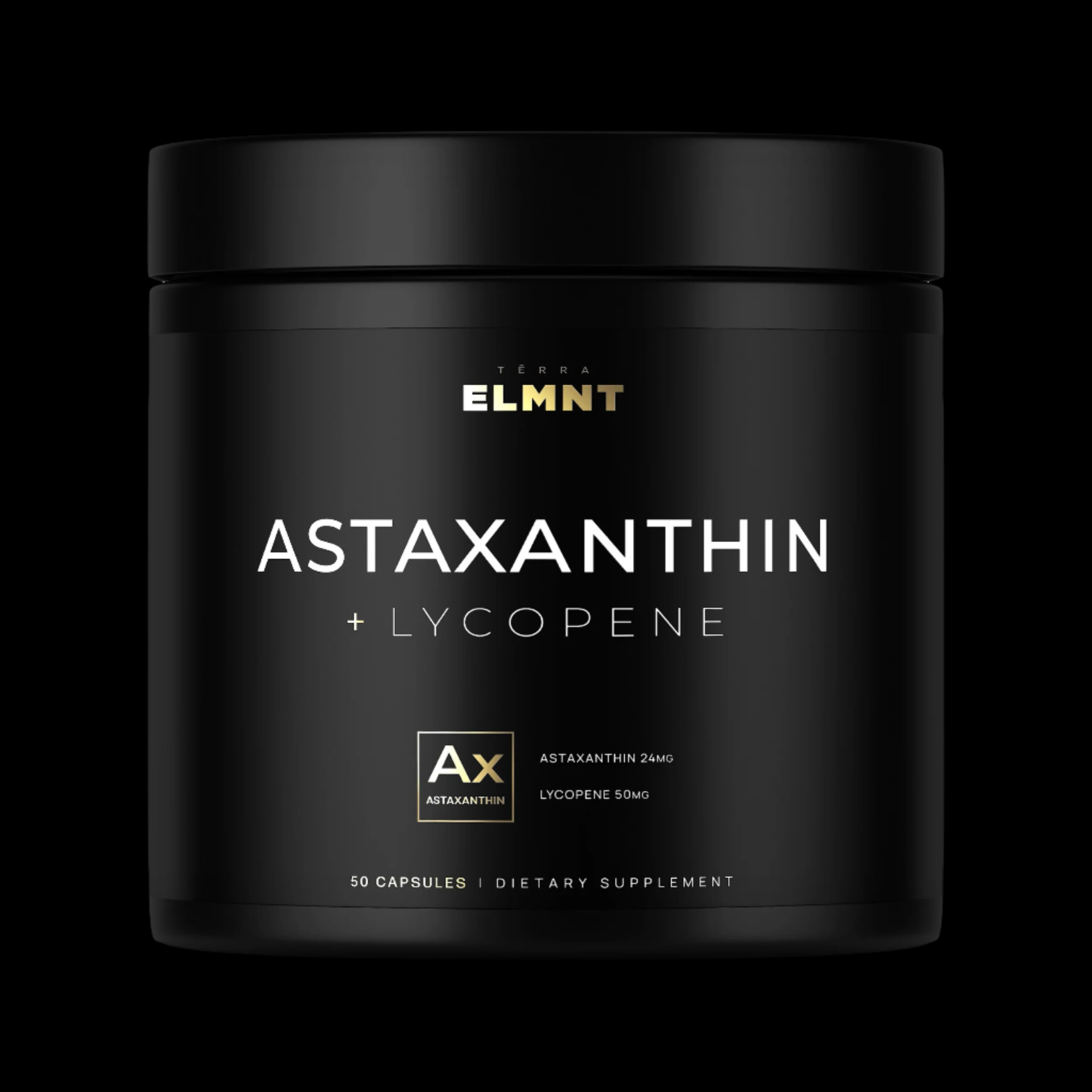 Astaxanthin 24mg + Lycopene 50mg Clinical Strength Carotenoids Skin Supplement w. 100% Natural from MicroAlgae