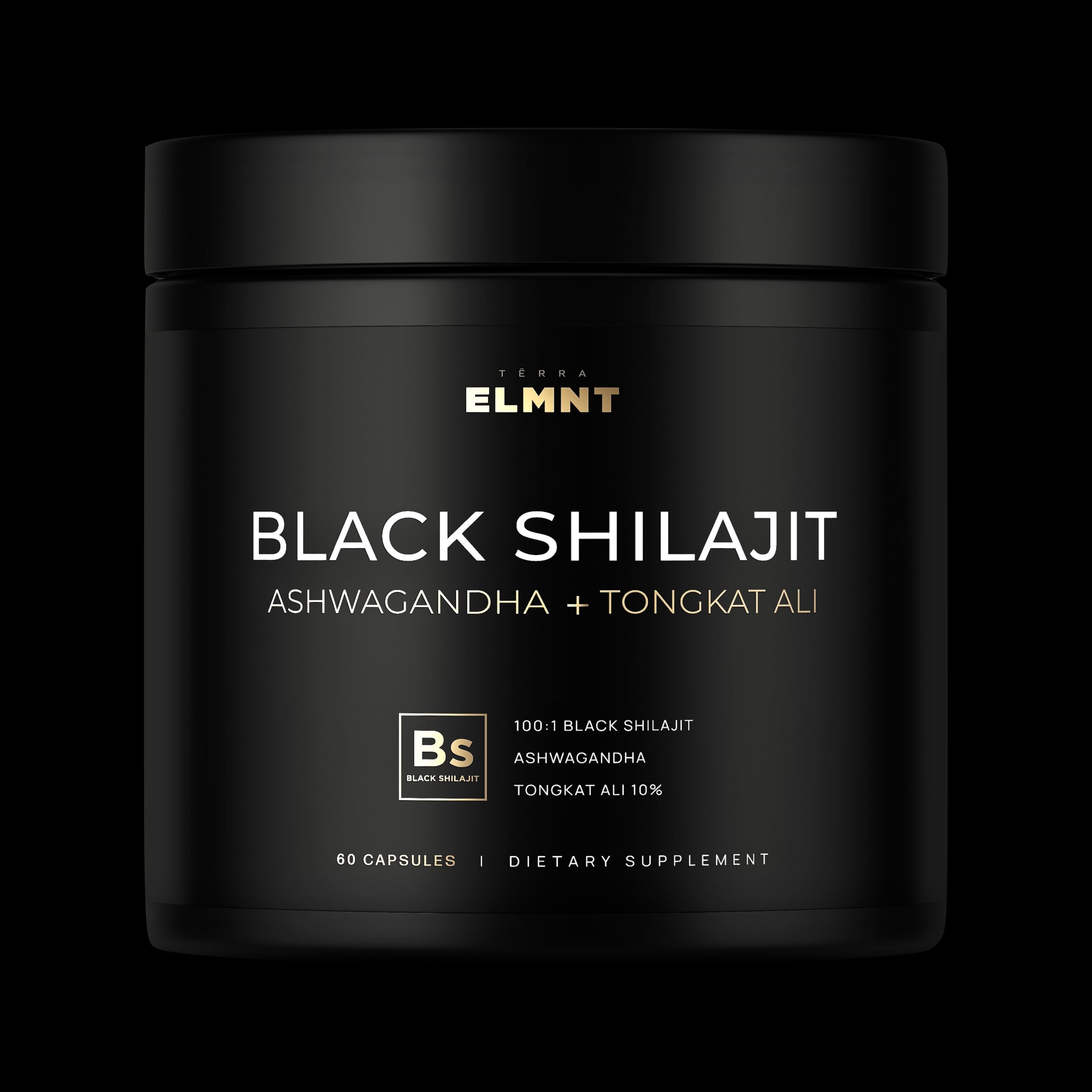100x Strength Black Shilajit for Men w. 10% Tongkat Ali & Ashwagandha