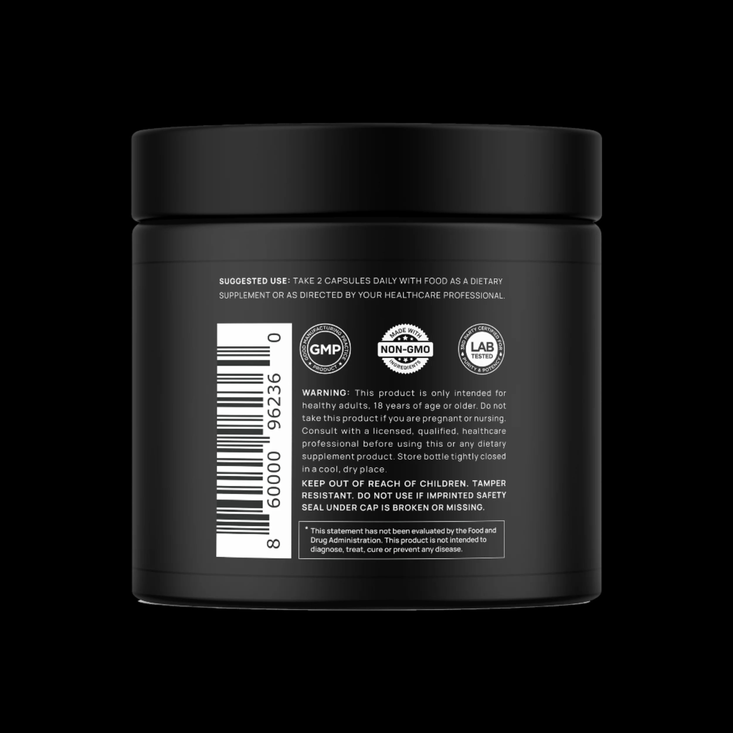 40x Strength Organic Black Maca Root w. Ashwagandha - #1 Highest Potency Black Maca Root Capsules for Men Supplement 40:1 Extract