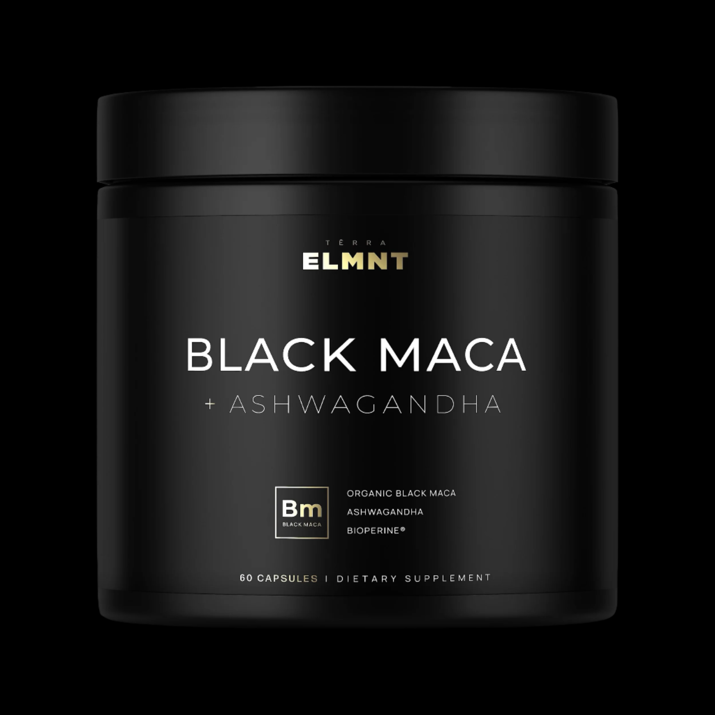 40x Strength Organic Black Maca Root w. Ashwagandha - #1 Highest Potency Black Maca Root Capsules for Men Supplement 40:1 Extract