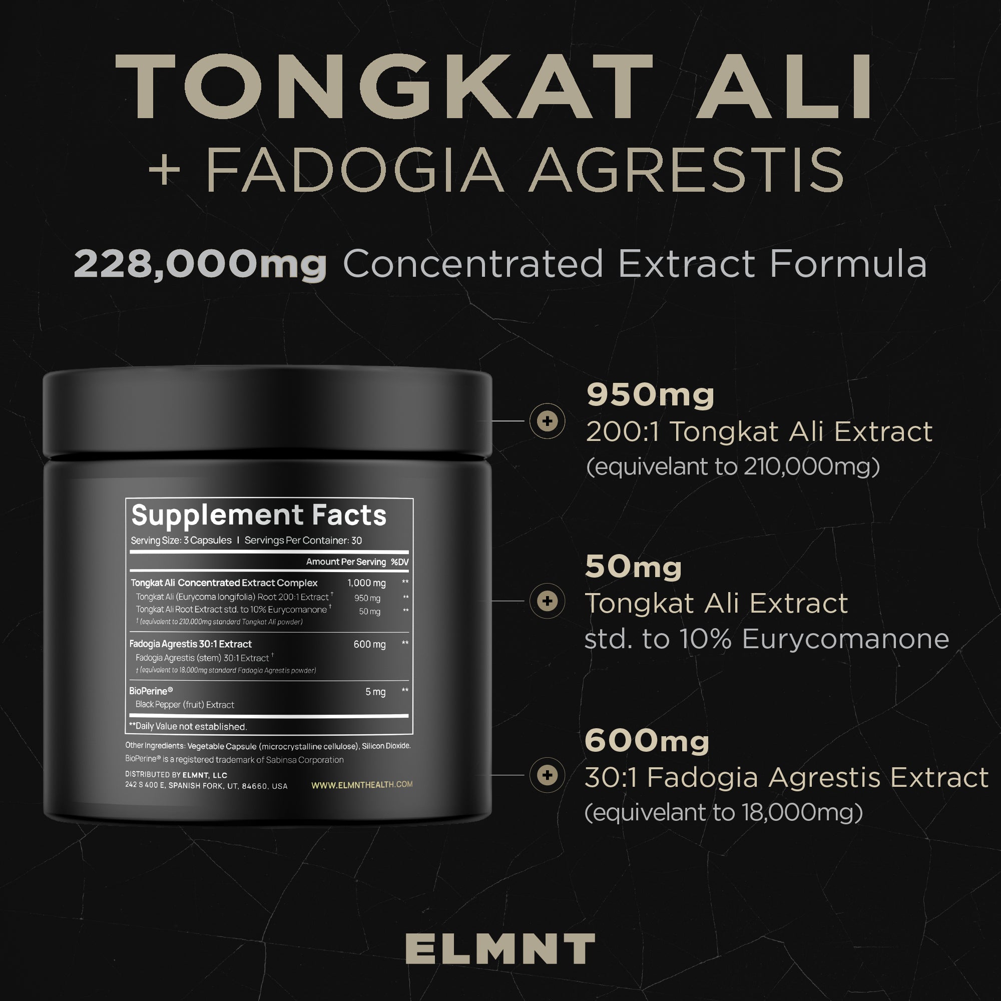 200x Strength Tongkat Ali for Men w. Fadogia Agrestis Extract - 10% Eurycomanone Longjack Highest Potency Fadogia Agrestis Tongkat Ali Supplement=