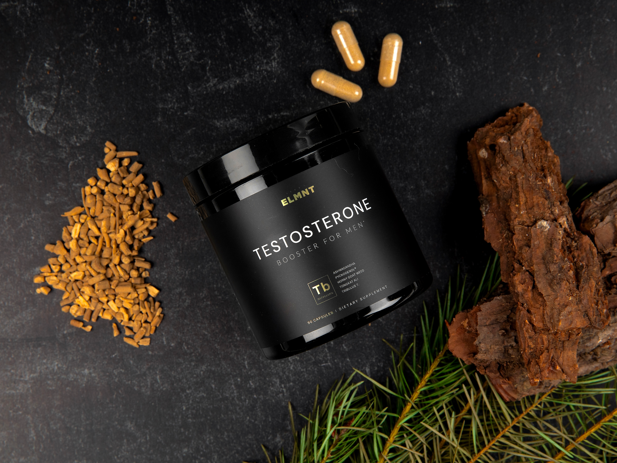 2,015mg Testosterone Booster for Men 8X Strength w. Ashwagandha, Tongkat Ali, Pycnogenol, Tribulus